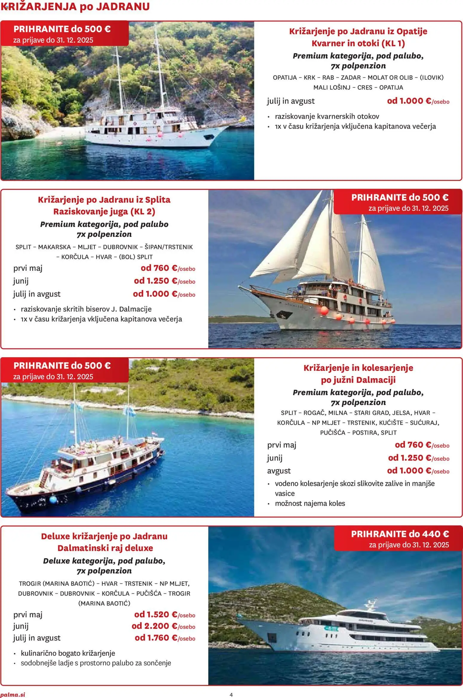 Novi Palma katalog ponudbe – veljaven od 06.11.2025 | Stran: 4