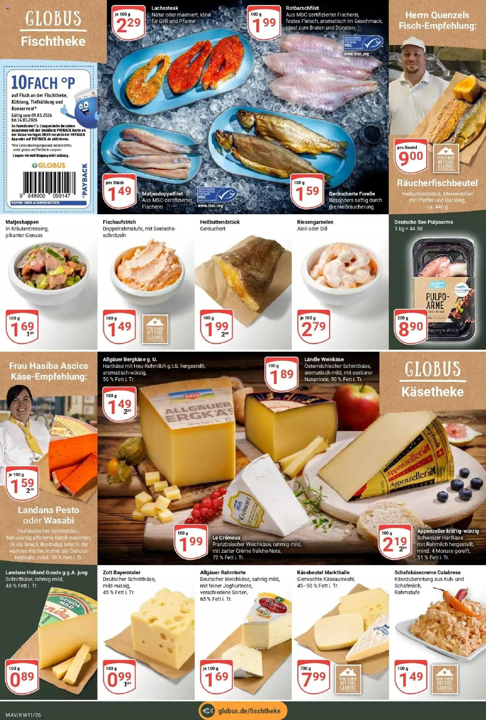 Globus prospekt Mannheim	 – gültig ab 09.03.2026 | Seite: 10 | Produkte: Grill, Gouda, Pfeffer, Dill