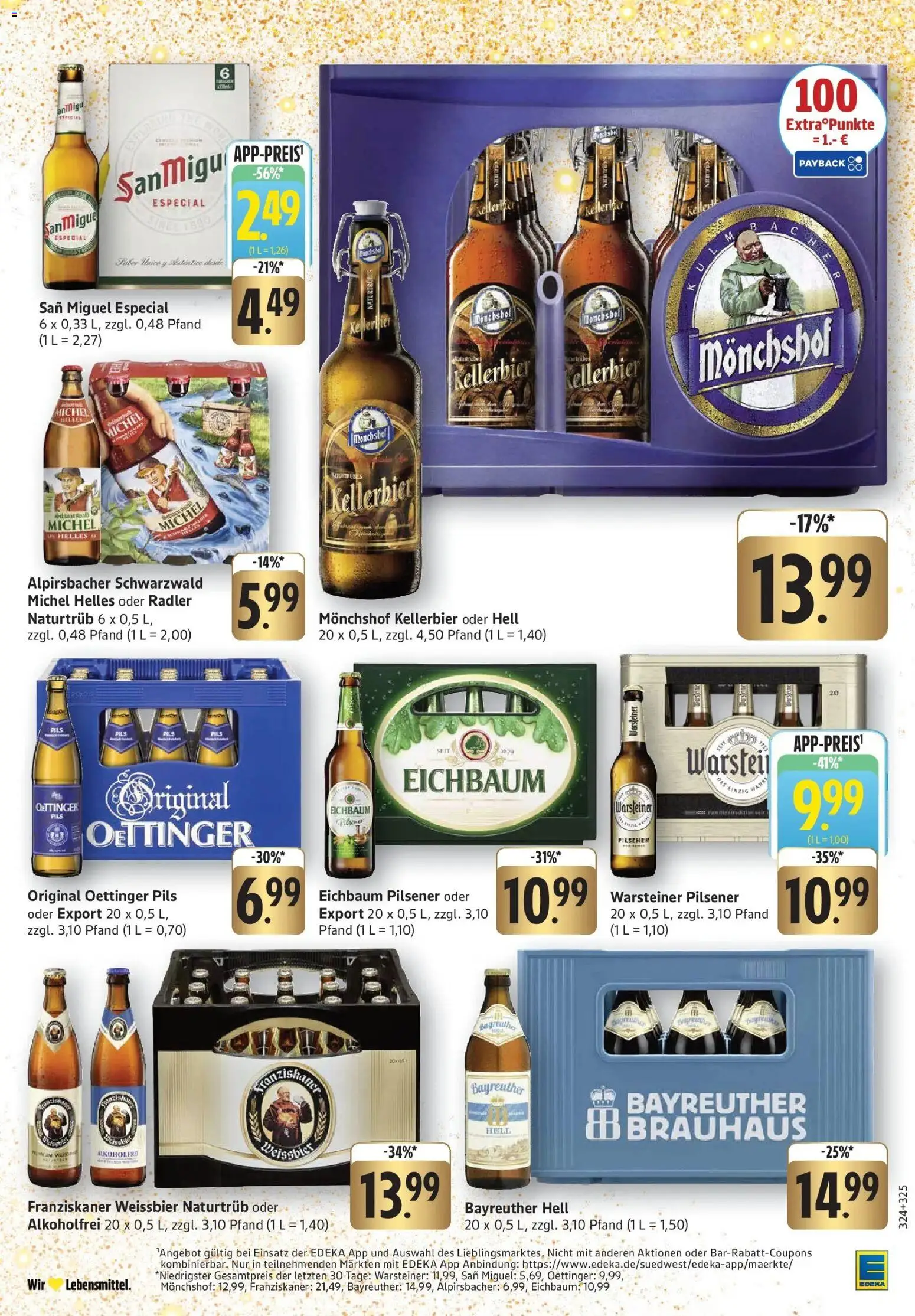 Edeka prospekt Schriesheim	 – gültig ab 08.12.2025 | Seite: 27 | Produkte: Bayreuther hell, Weißbier, Pils, Radler