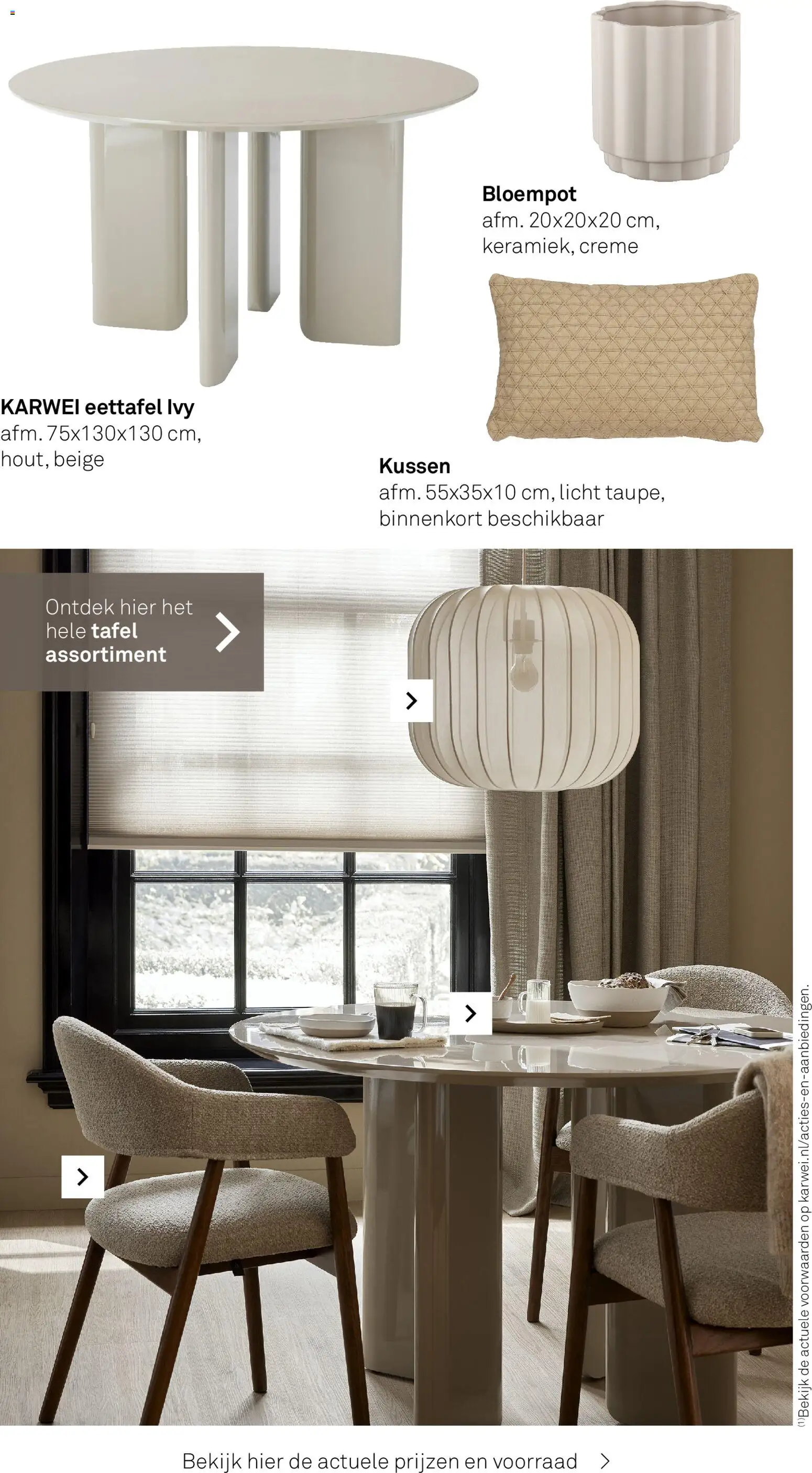 {H1} | Pagina: 23 | Producten: Kussen, Tafel, Crème