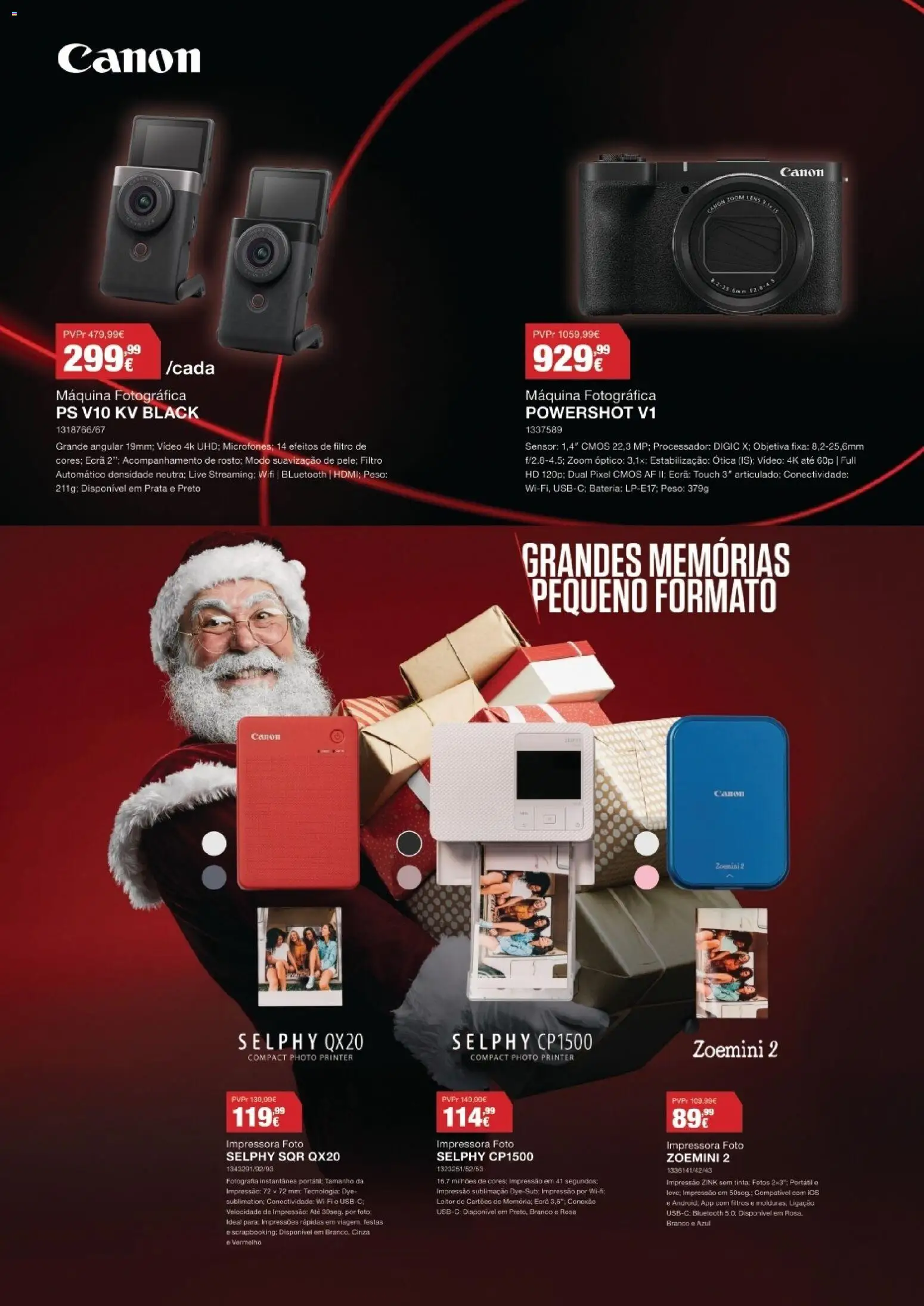 Radio Popular - Especial Canon │ válido de 02.12.2025 | Página: 6 | Produtos: Impressora, Vídeo, Tinta, Bateria