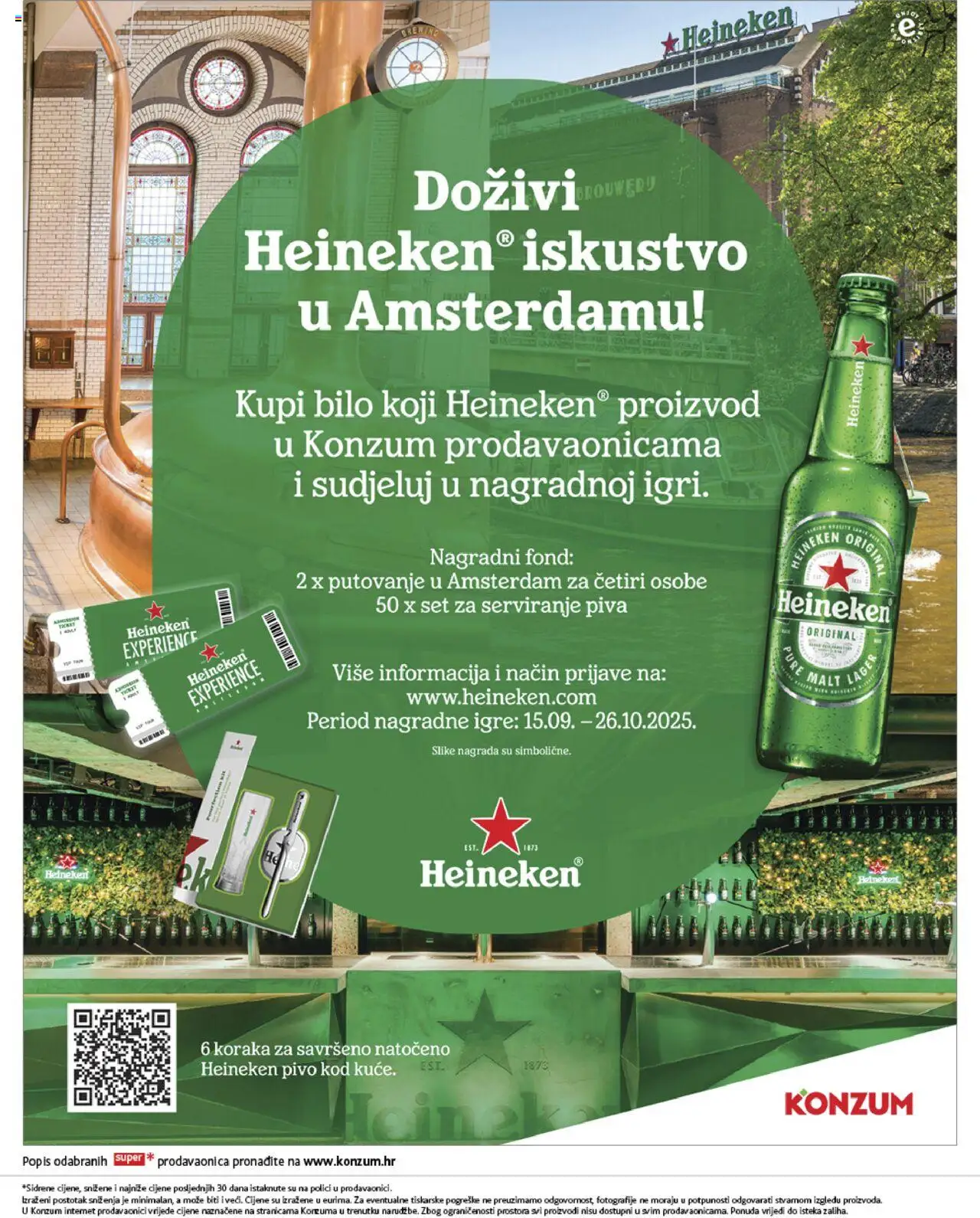 Konzum HR akciós ujság - amely érvényes a következő dátumtól: 15.09.2025 | Oldal: 22 | Termékek: Heineken