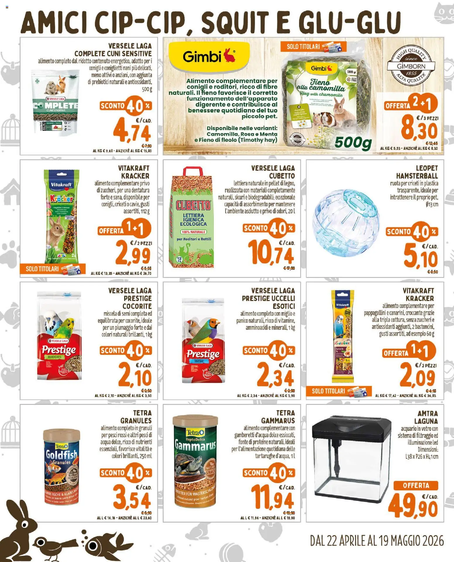 Volantino Conad del 22.04.2026 | Pagina: 6 | Prodotti: Pellet, Acqua, Menta, Gamberetti