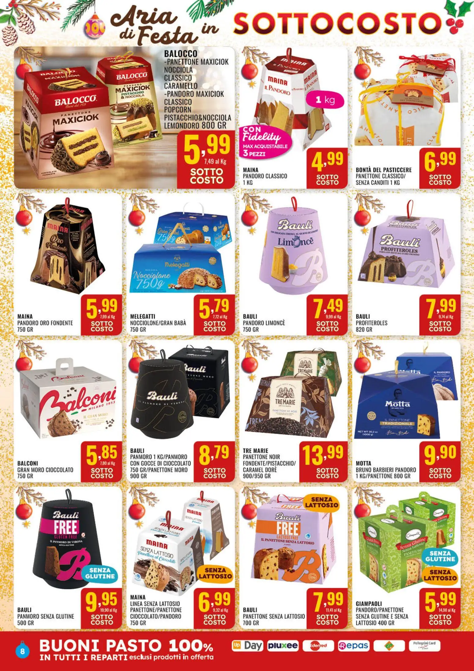 Volantino GECOP del 01.12.2025 | Pagina: 8 | Prodotti: Crema, Cioccolato, Pandoro, Panettone