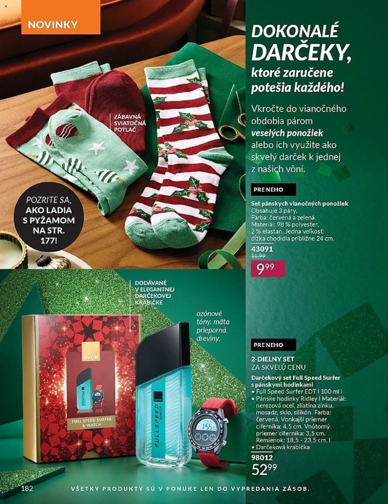 Nové Avon akcie – leták je platný od 01.12.2025 | Strana: 182 | Produkty: Pánske hodinky, Hodinky, Watch