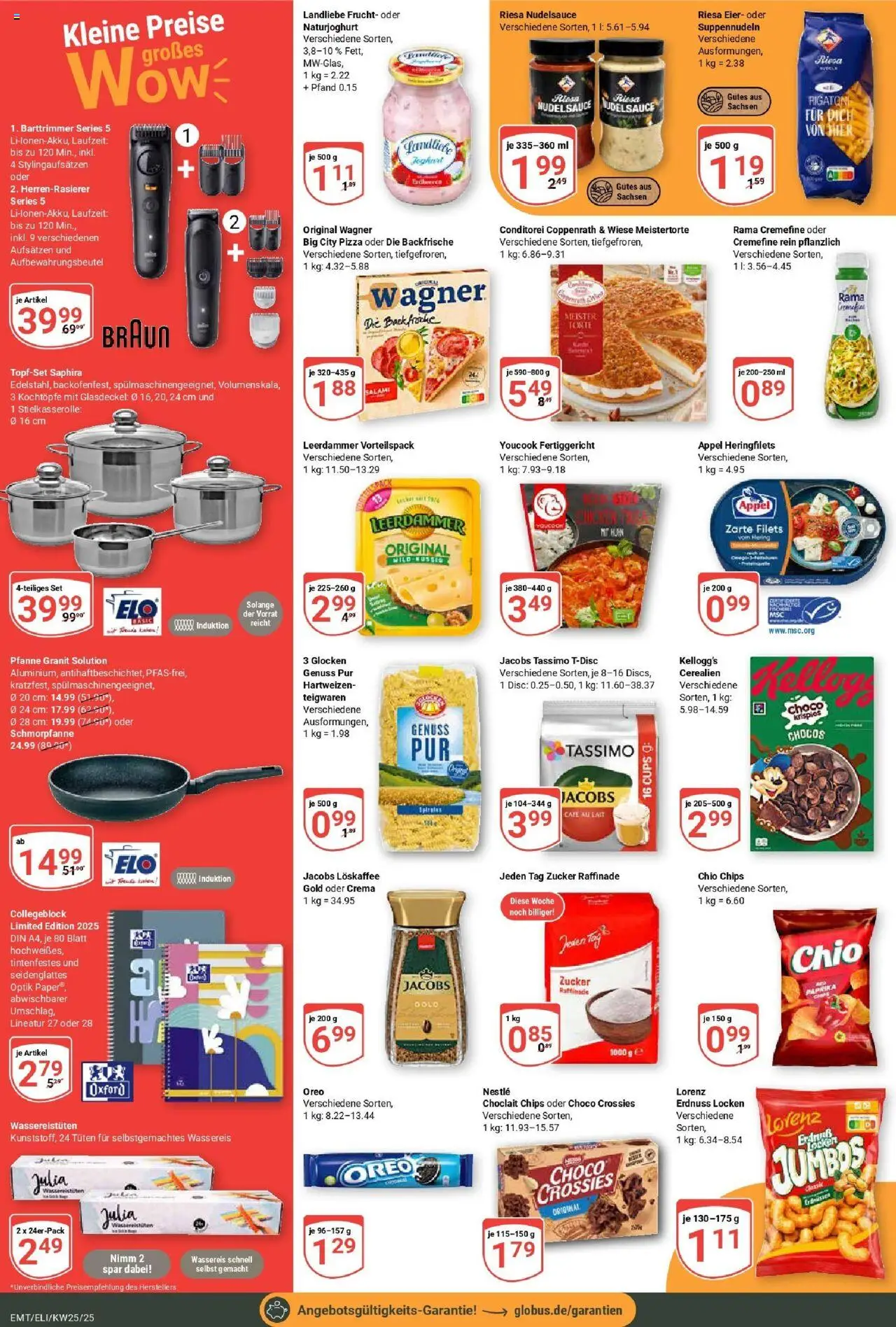 Globus prospekt Erfurt-Linderbach	 - gültig ab dem 15.06.2025 | Seite: 6 | Produkte: Kellogg's, Pasta, Salami, Pizza