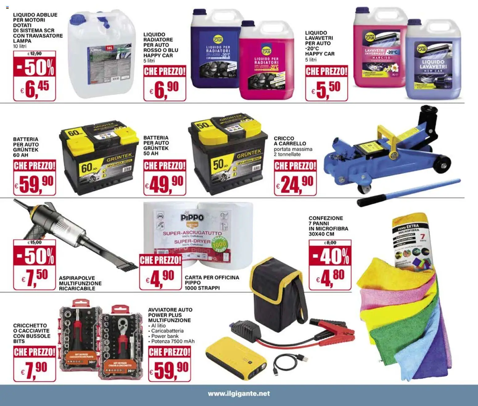 Volantino Il Gigante del 02.01.2026 | Pagina: 43 | Prodotti: Power bank, Carrello, Cacciavite, Batteria