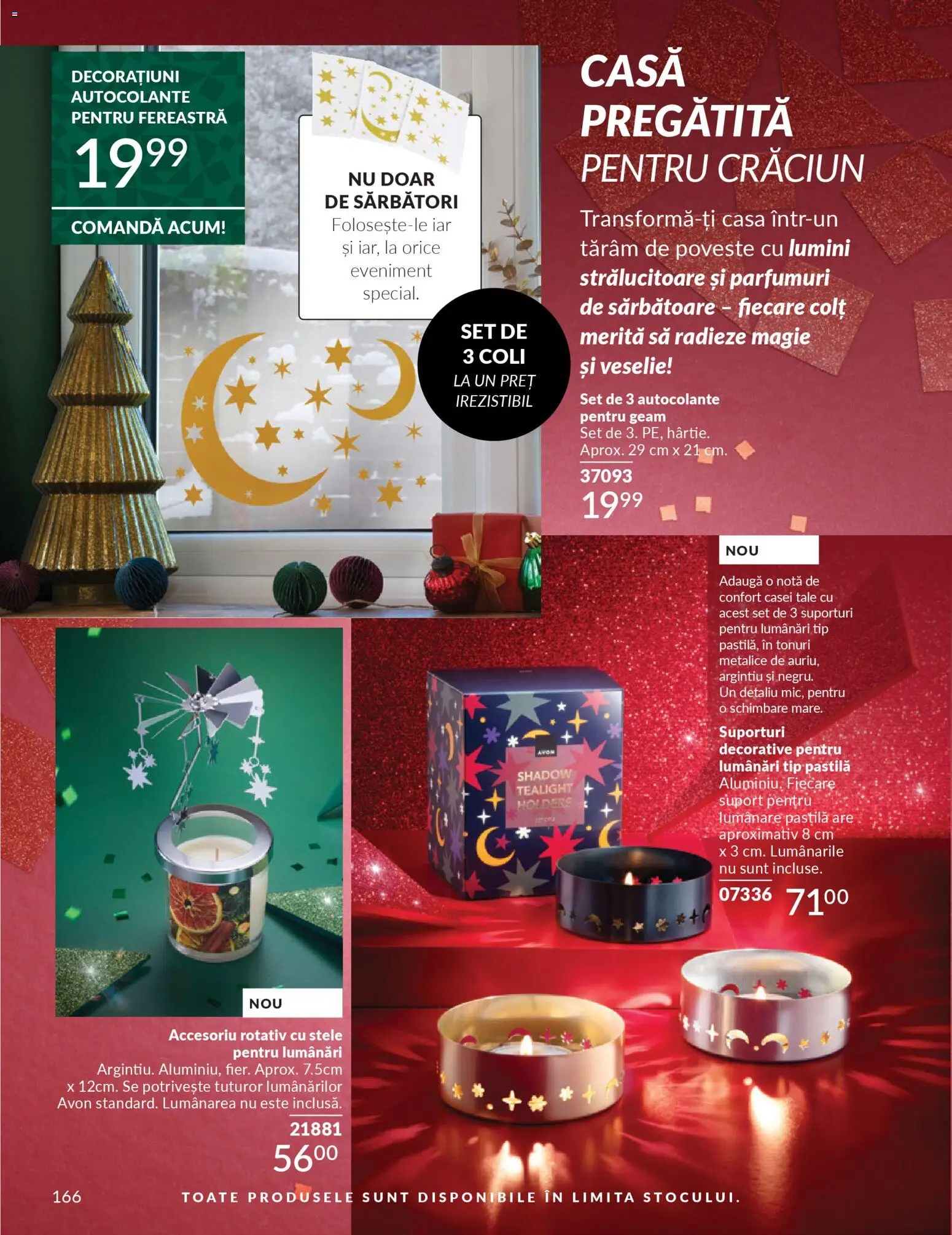 Noul catalog Avon – valabil de la 01.12.2025 | Pagină: 166 | Produse: Fereastră, Lumânare