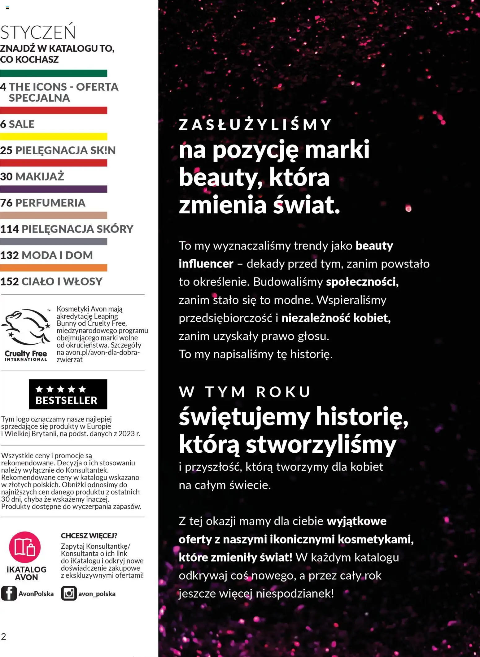 Avon Katalog 1 2026 od 01.01.2026 | Strona: 2 | Produkty: Kosmetyki, Makijaż