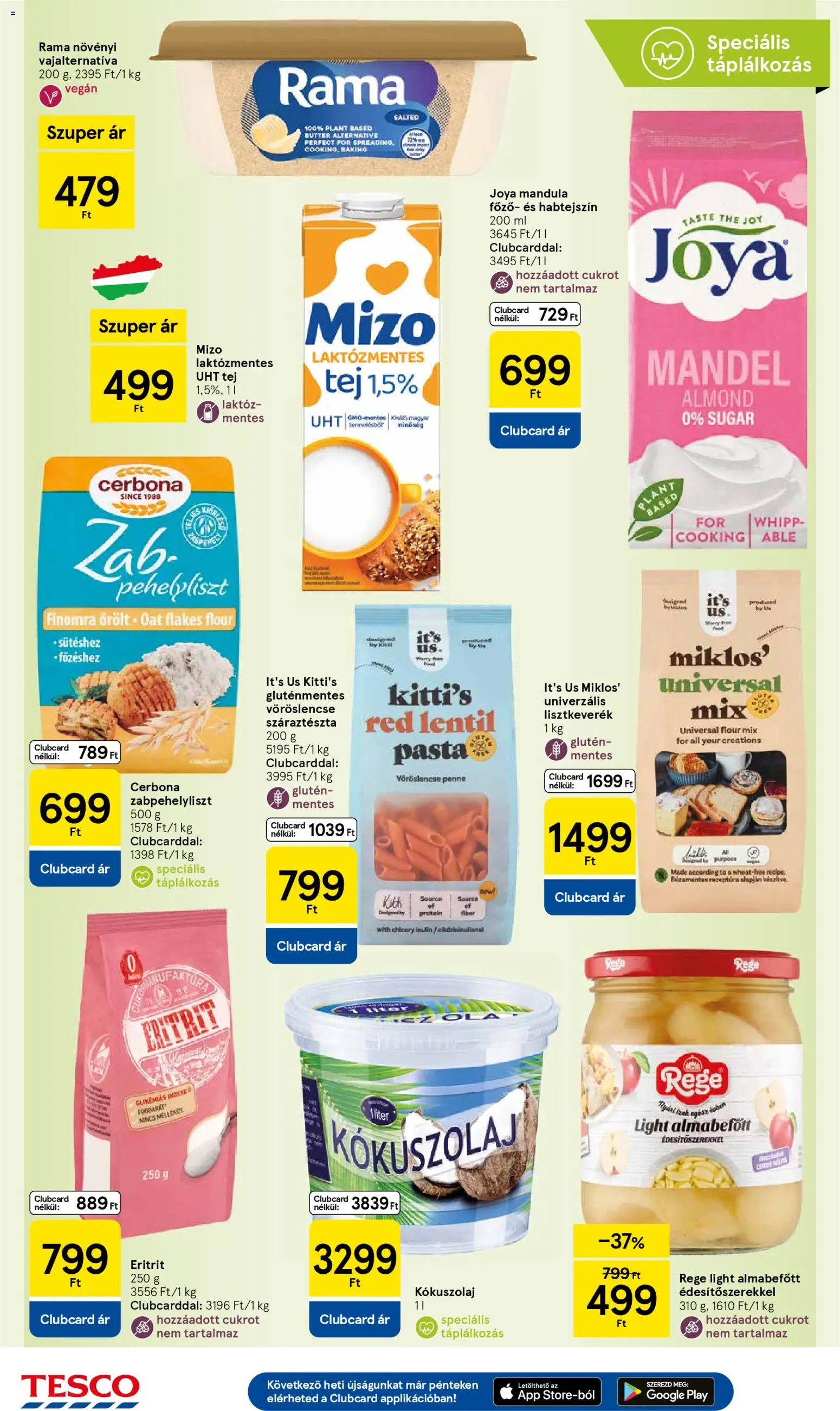 Tesco akciós ujság - amely érvényes a következő dátumtól: 18.12.2025 | Oldal: 8 | Termékek: Mandula, Protein, Penne, Vegán