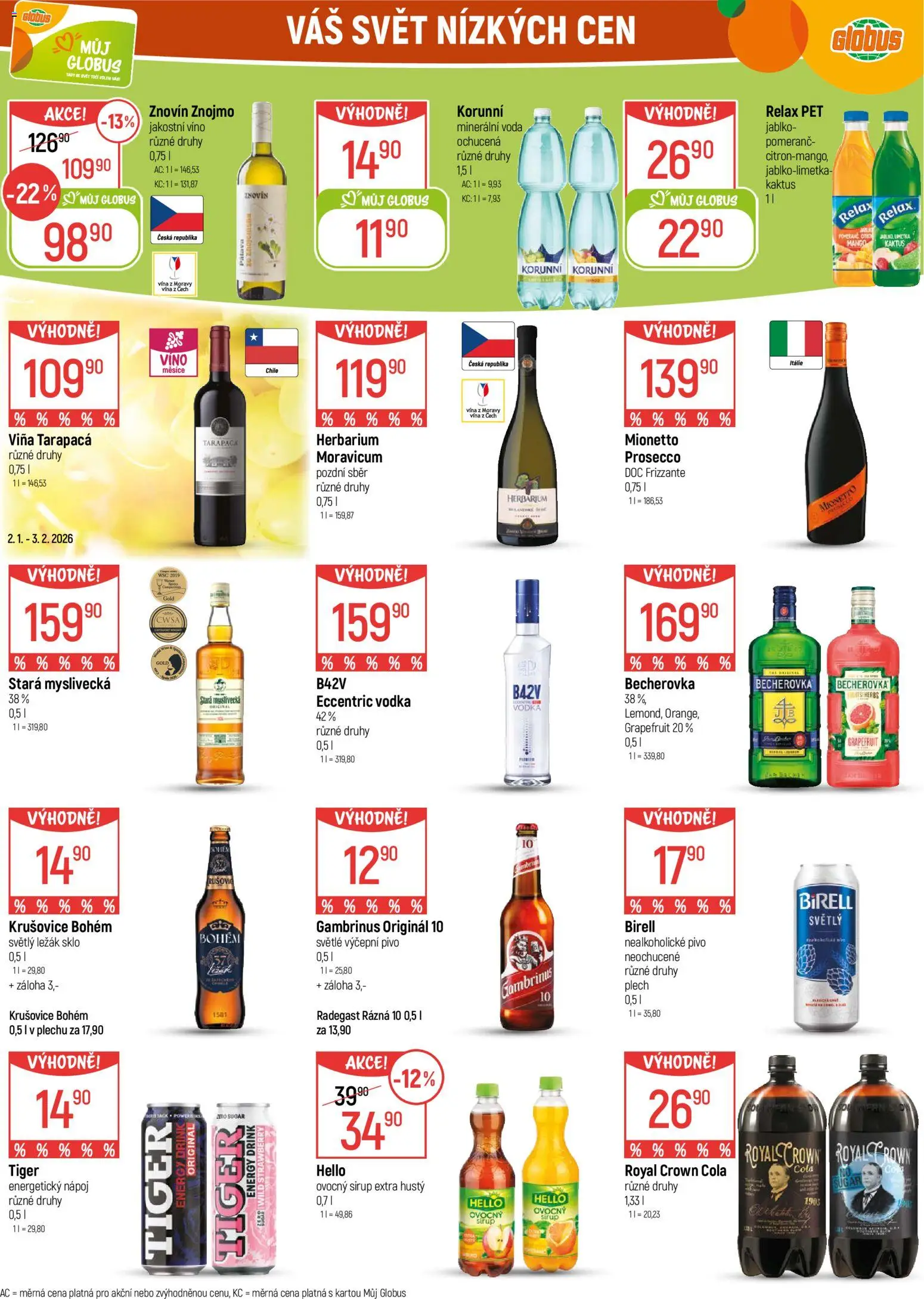 Globus leták - Liberec od 02.01.2026 | Strana: 25 | Produkty: Mango, Voda, Mionetto, Cola