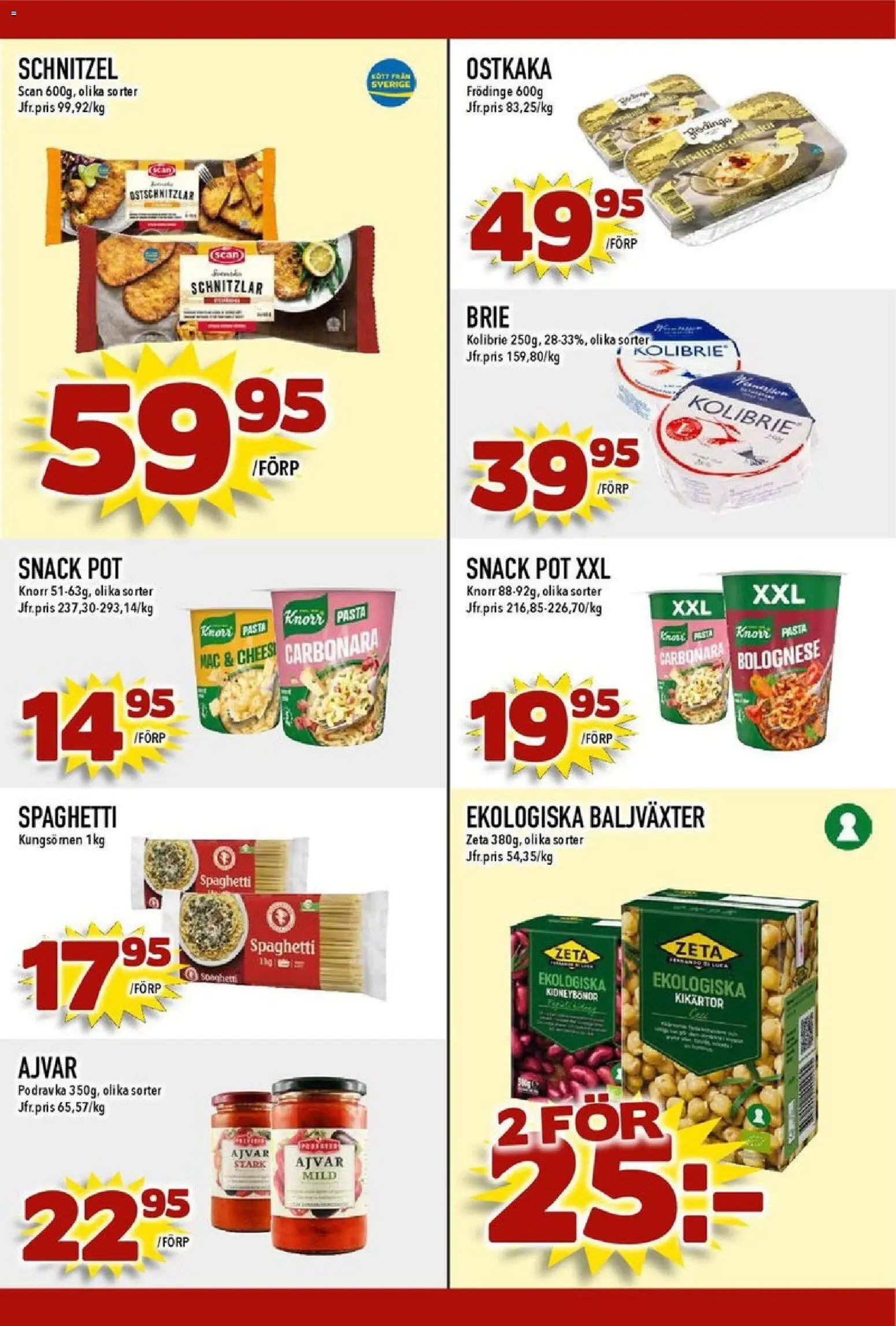 Matdax reklamblad aktuell från 10.11.2025 | Sida: 21 | Produkter: Kikärtor, Spaghetti, Pasta