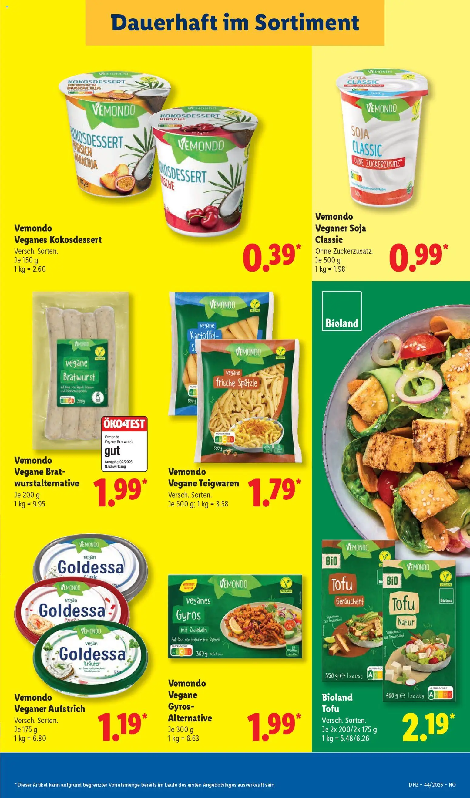 Lidl Prospekt Holzminden – gültig ab 27.10.2025 | Seite: 9 | Produkte: Rapsöl, Bratwurst, Gyros, Pfirsich