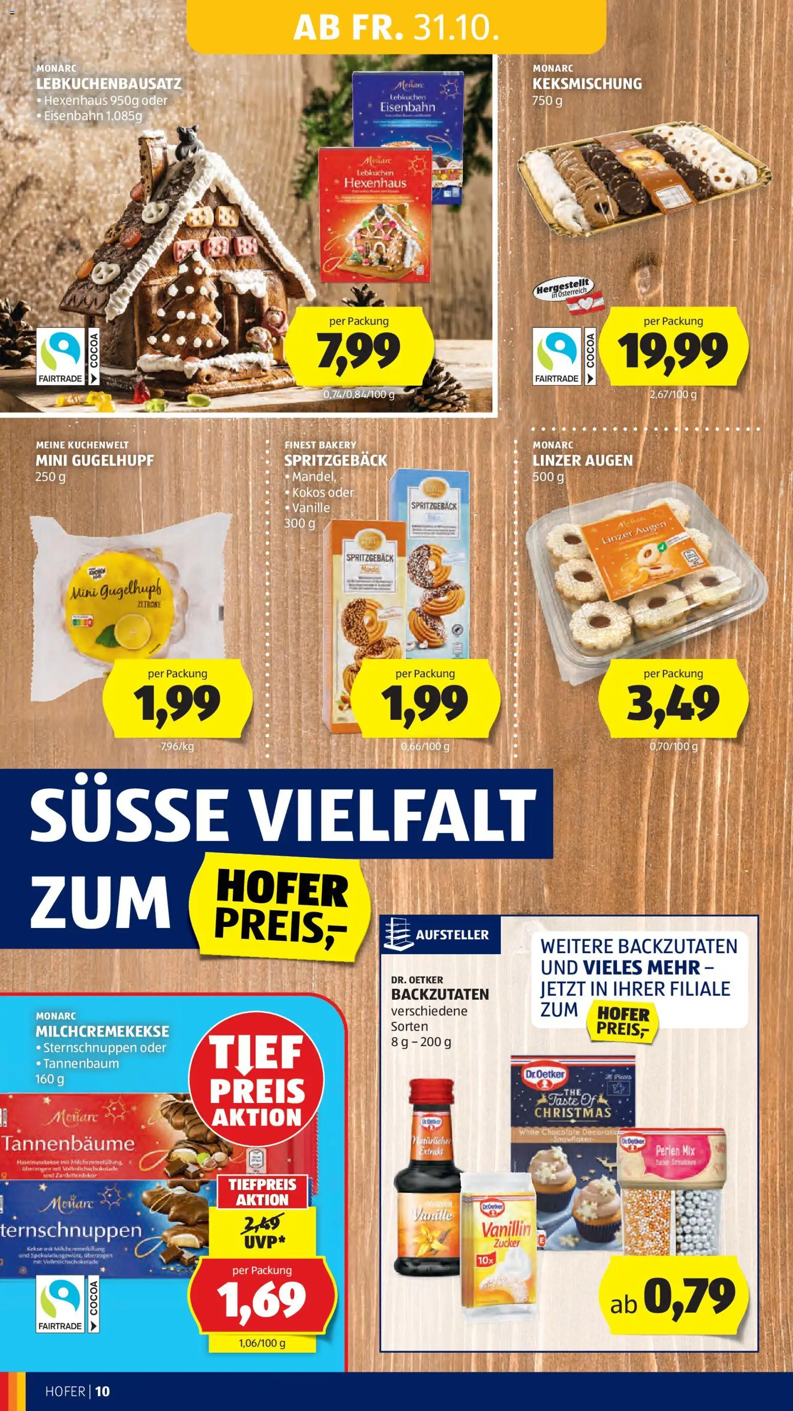 Hofer AT akciós ujság - amely érvényes a következő dátumtól: 31.10.2025 | Oldal: 12 | Termékek: Linzer