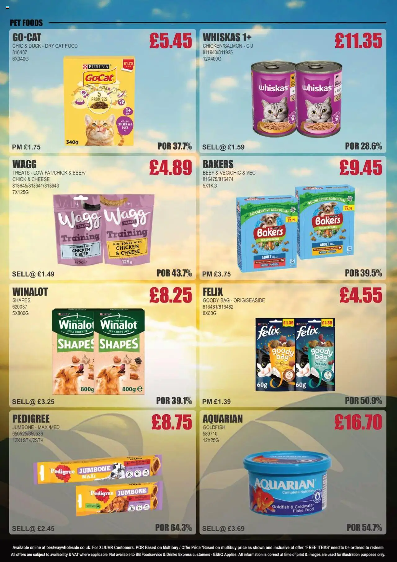  | Page: 16 | Products: Chicken, Cheese, Beef, Cat food