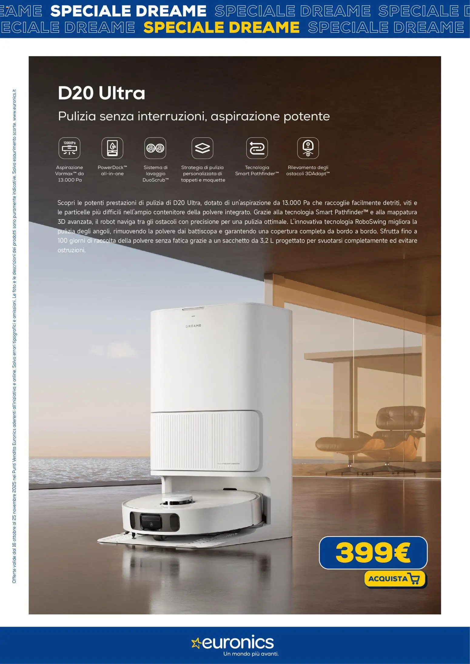 Volantino Euronics del 16.10.2025 | Pagina: 4 | Prodotti: Contenitore, Robot