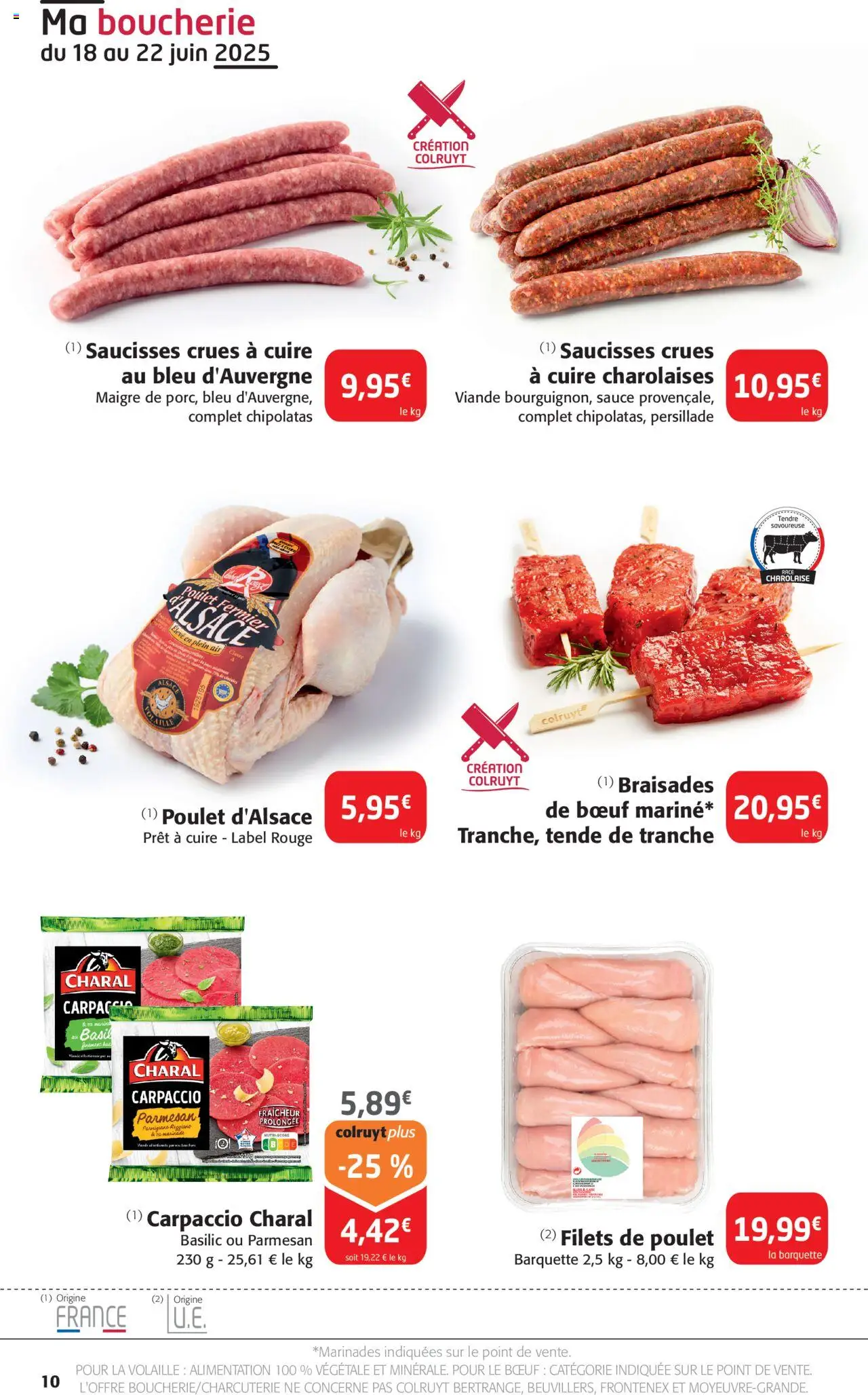  | Page: 10 | Produits: Volaille, Parmesan, Viande