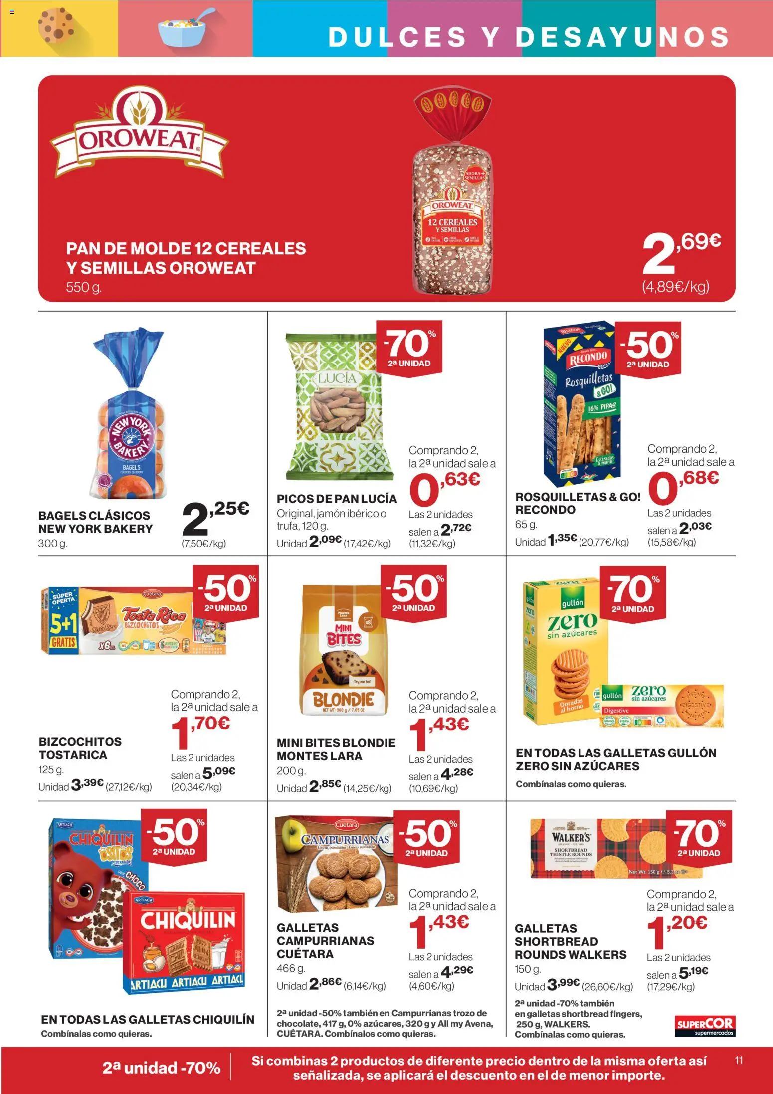 Supercor Canarias │ válido desde el 25.03.2026 | Página: 11 | Productos: Jamón ibérico, Pan, Jamón, Galletas