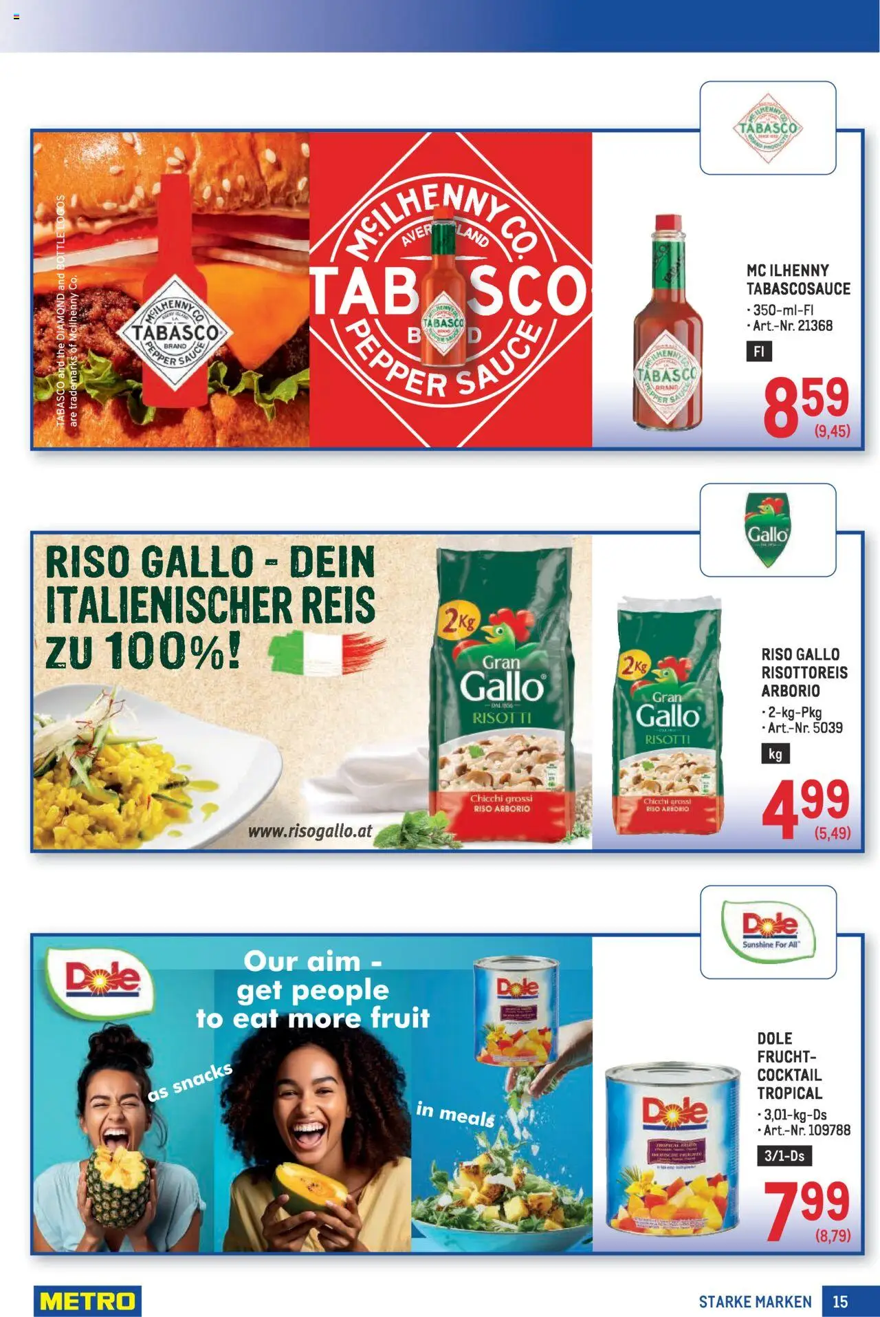 Metro Starke Marken gültig ab 16.10.2025 | Seite: 15 | Produkte: Reis