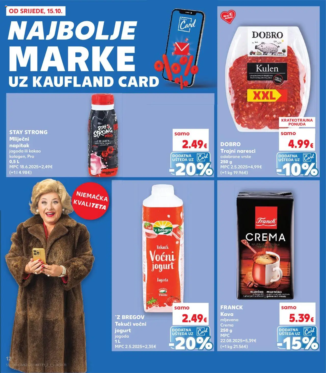 Kaufland katalog | vrijedi od 15.10.2025 | Stranica: 12 | Proizvodi: Jogurt, Kava, Kulen, Kakao