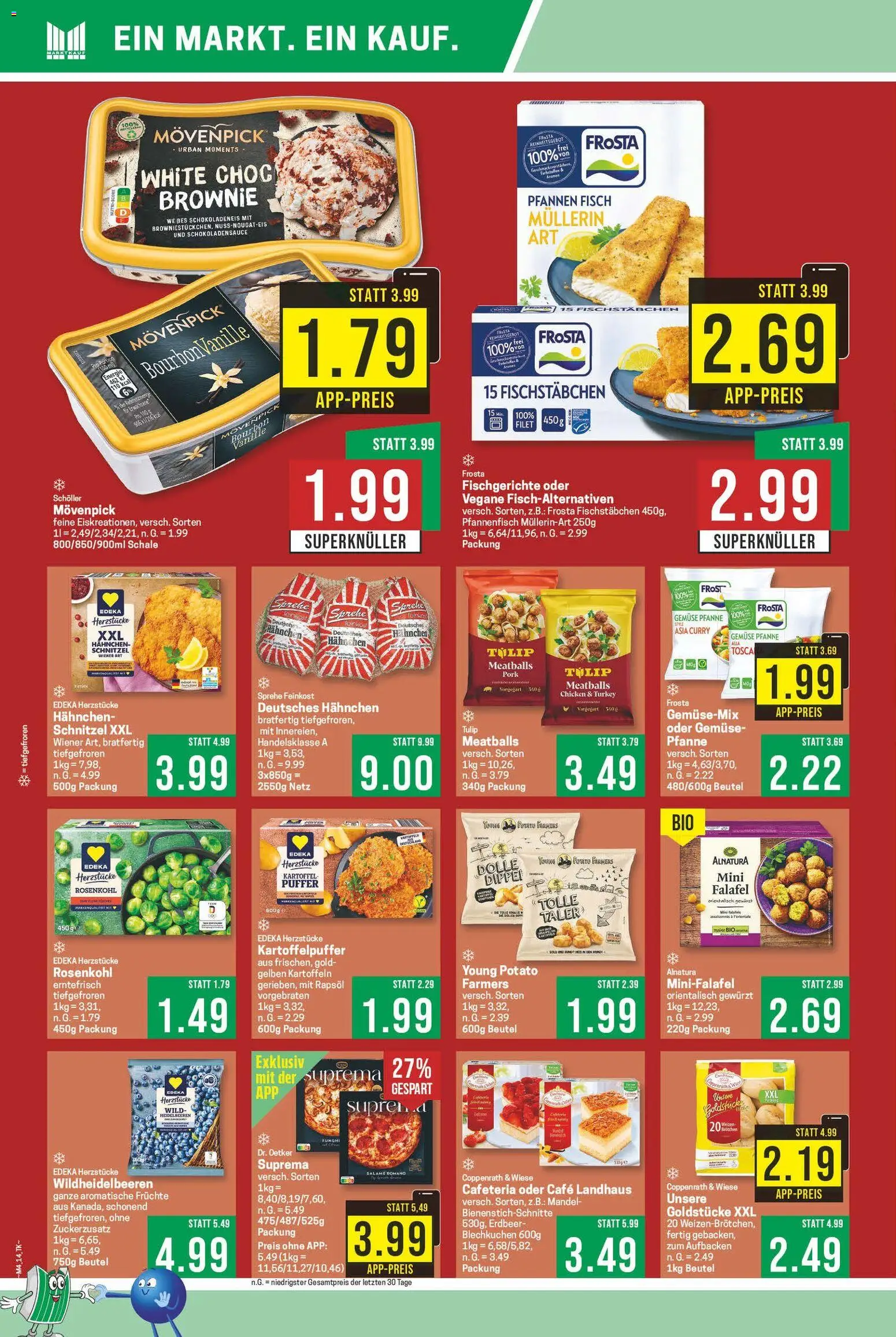Marktkauf Prospekt 	 – gültig ab 19.01.2026 | Seite: 14 | Produkte: Heidelbeeren, Fisch, Kartoffeln, Bourbon