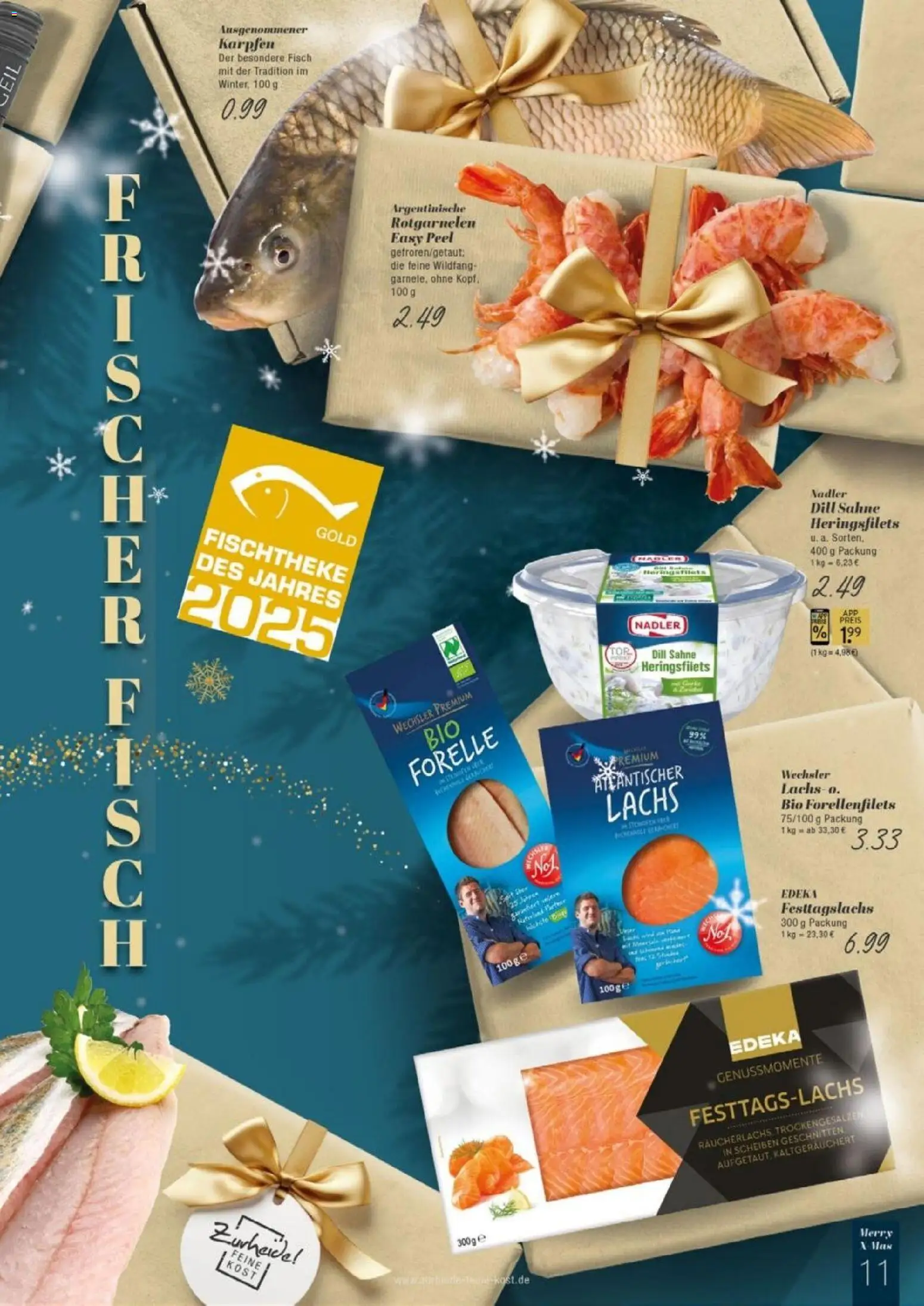 Edeka Zurheide Prospekt 	 – gültig ab 15.12.2025 | Seite: 11 | Produkte: Fisch, Lachs, Räucherlachs, Sahne