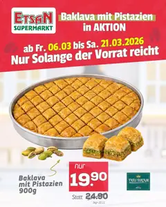 ETSAN Baklava mit Pistazien ab 06.03.2026 gültig