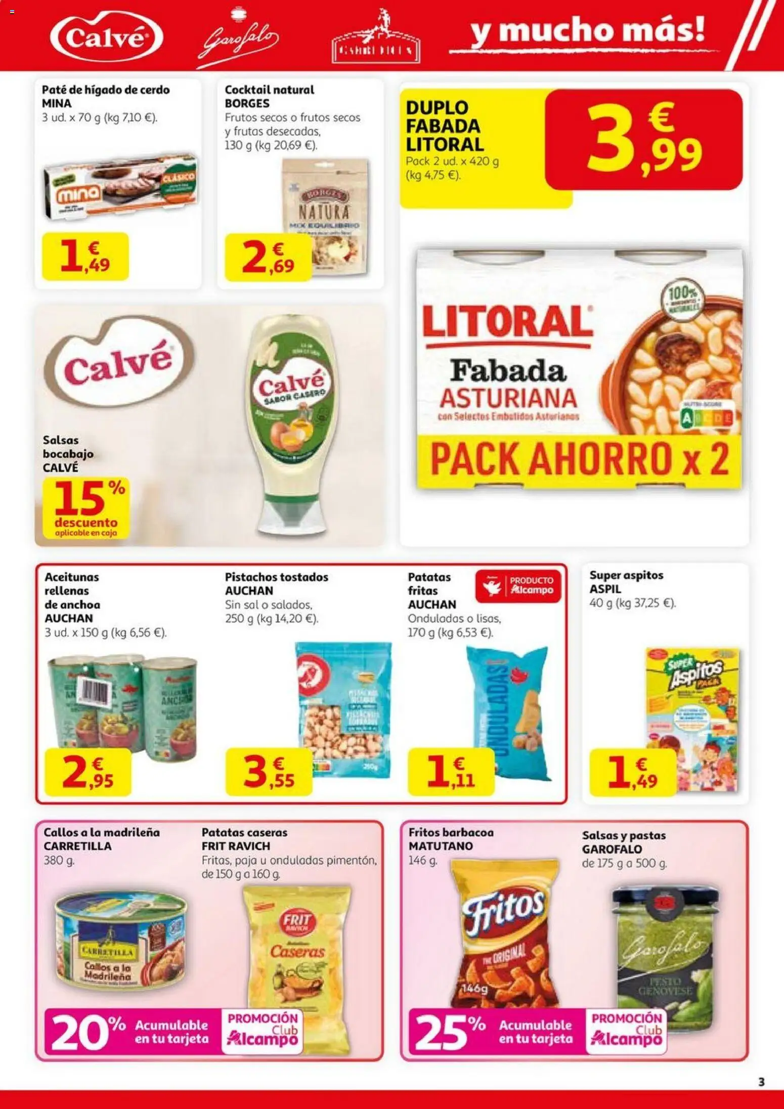 Alcampo - HP Nacional  │ válido desde el 23.10.2025 | Página: 3 | Productos: Cerdo, Frutos secos, Νυχτικό, Barbacoa