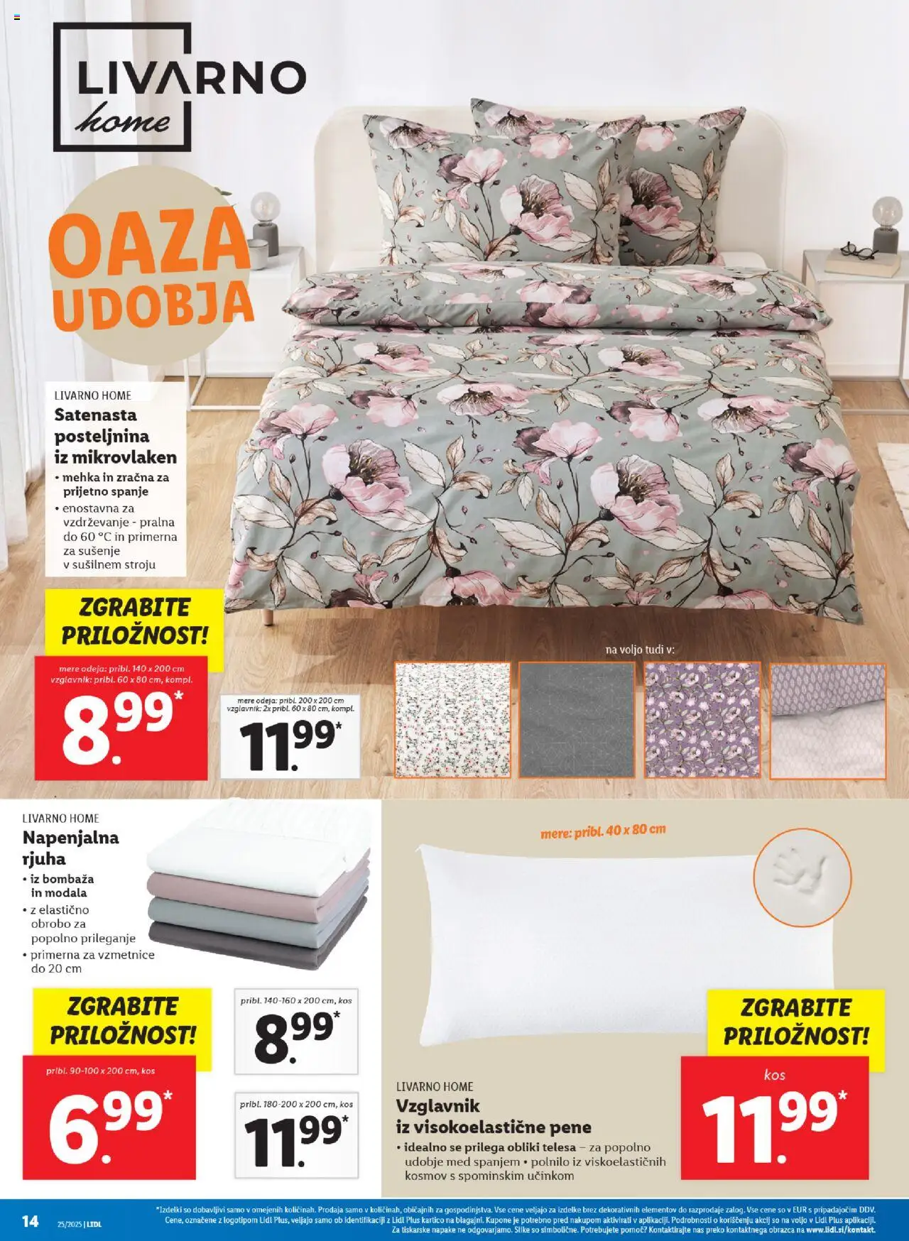 Lidl katalog │ velja od 19.06.2025 | Stran: 36 | Izdelki: Vzglavnik, Odeja, Rjuha, Kos