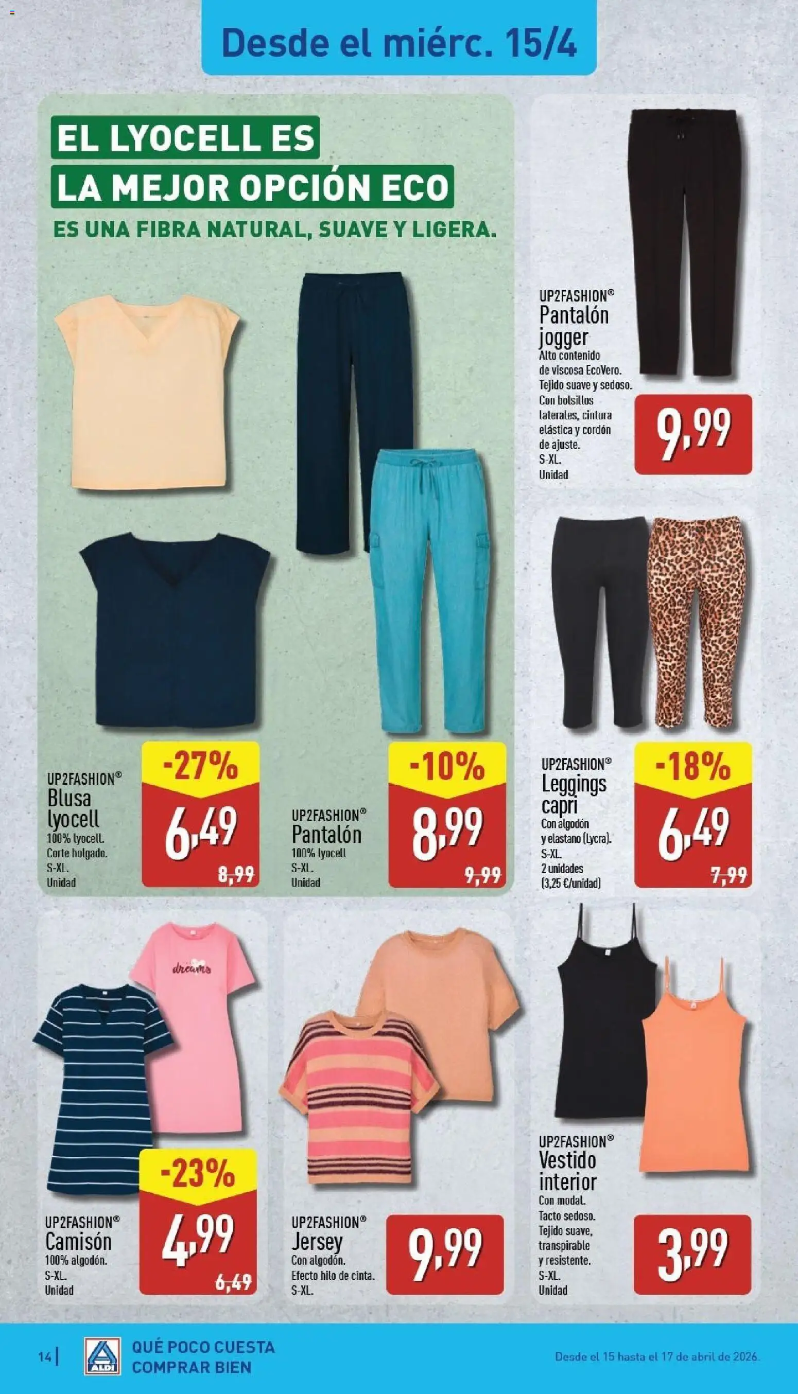 Aldi folleto Baleares │ válido desde el 13.04.2026 | Página: 14 | Productos: Blusa, Camisón