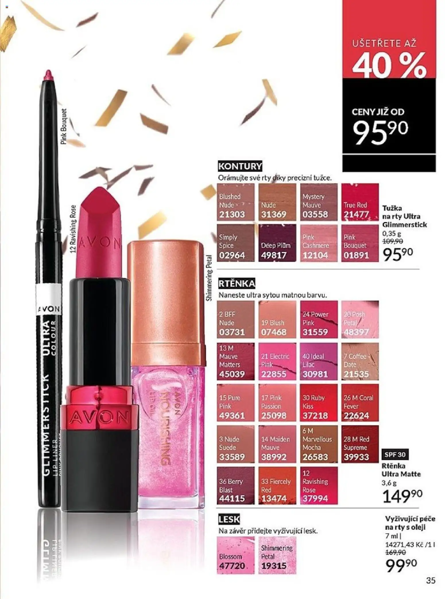 Avon katalog 1/2026 od 01.01.2026 | Strana: 35 | Produkty: Tužka, Rtěnka