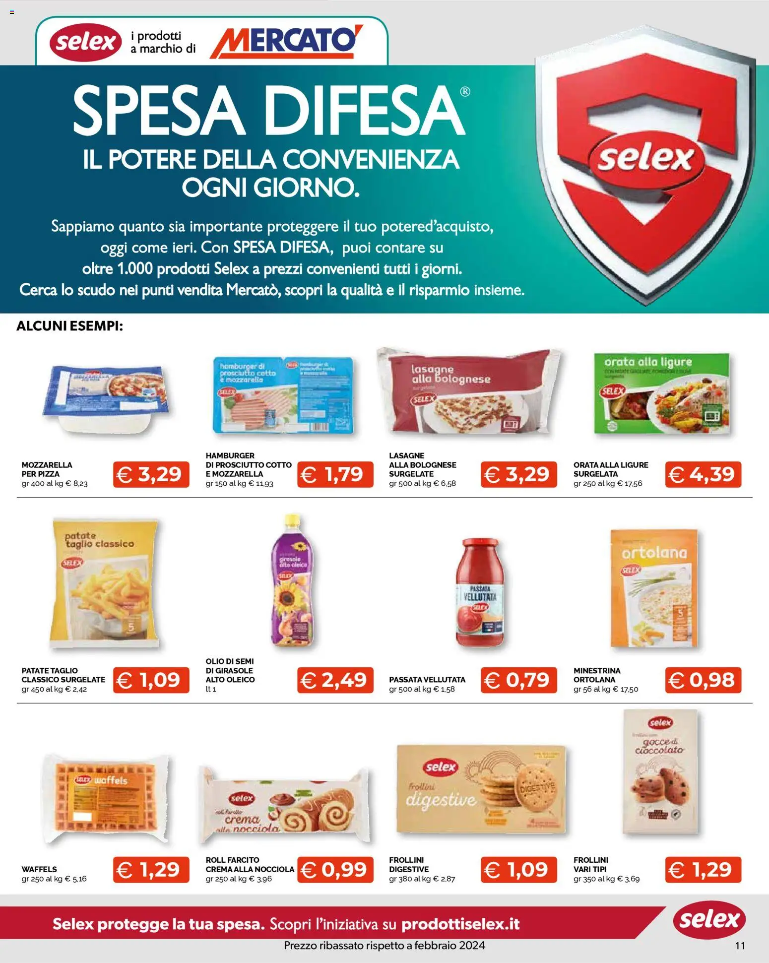 Volantino Mercatò del 02.01.2026 | Pagina: 11 | Prodotti: Cioccolato, Olio, Cocco, Frollini