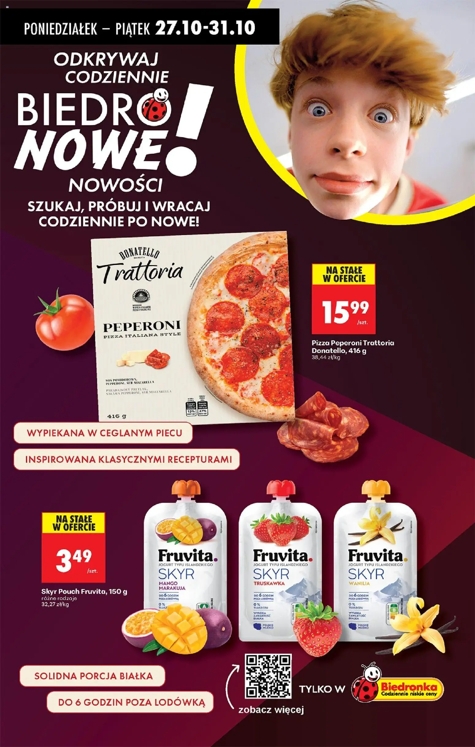 Biedronka gazetka od 27.10.2025 | Strona: 42 | Produkty: Mleko, Ser, Jogurt, Pizza