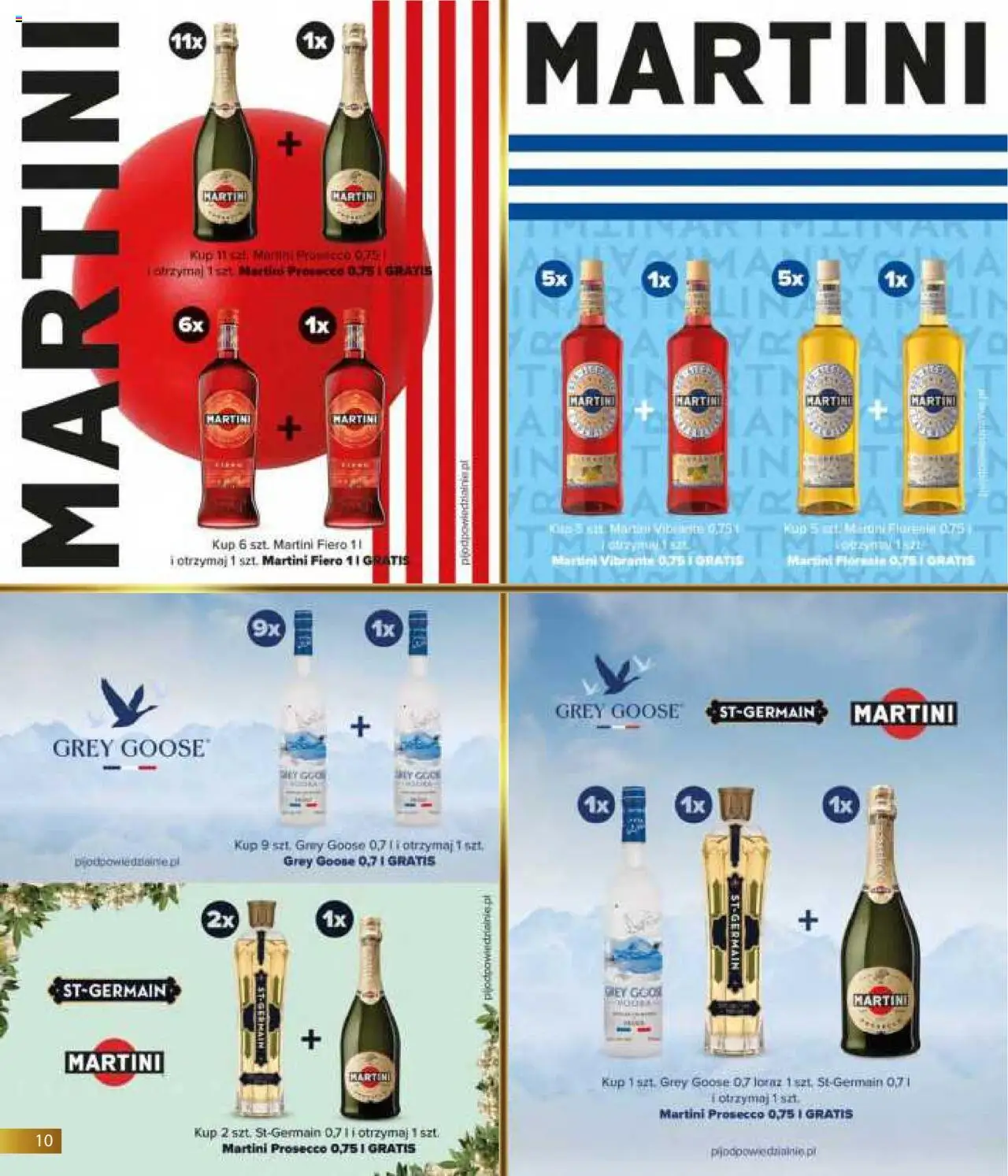 Eurocash Gazetka - Horeca od 01.06.2025 | Strona: 10 | Produkty: Martini, Martini prosecco, Vodka, Prosecco
