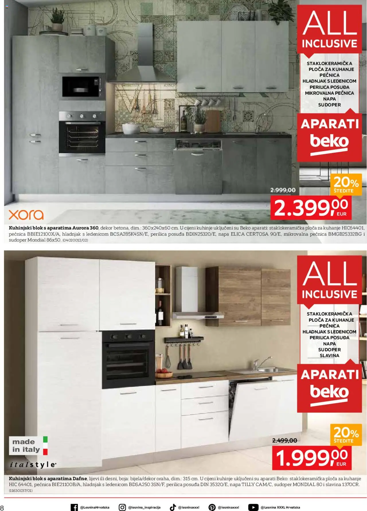 Lesnina katalog | vrijedi od 02.09.2025 | Stranica: 8 | Proizvodi: Perilica posuđa, Hladnjak, Pećnica, Ploča za kuhanje