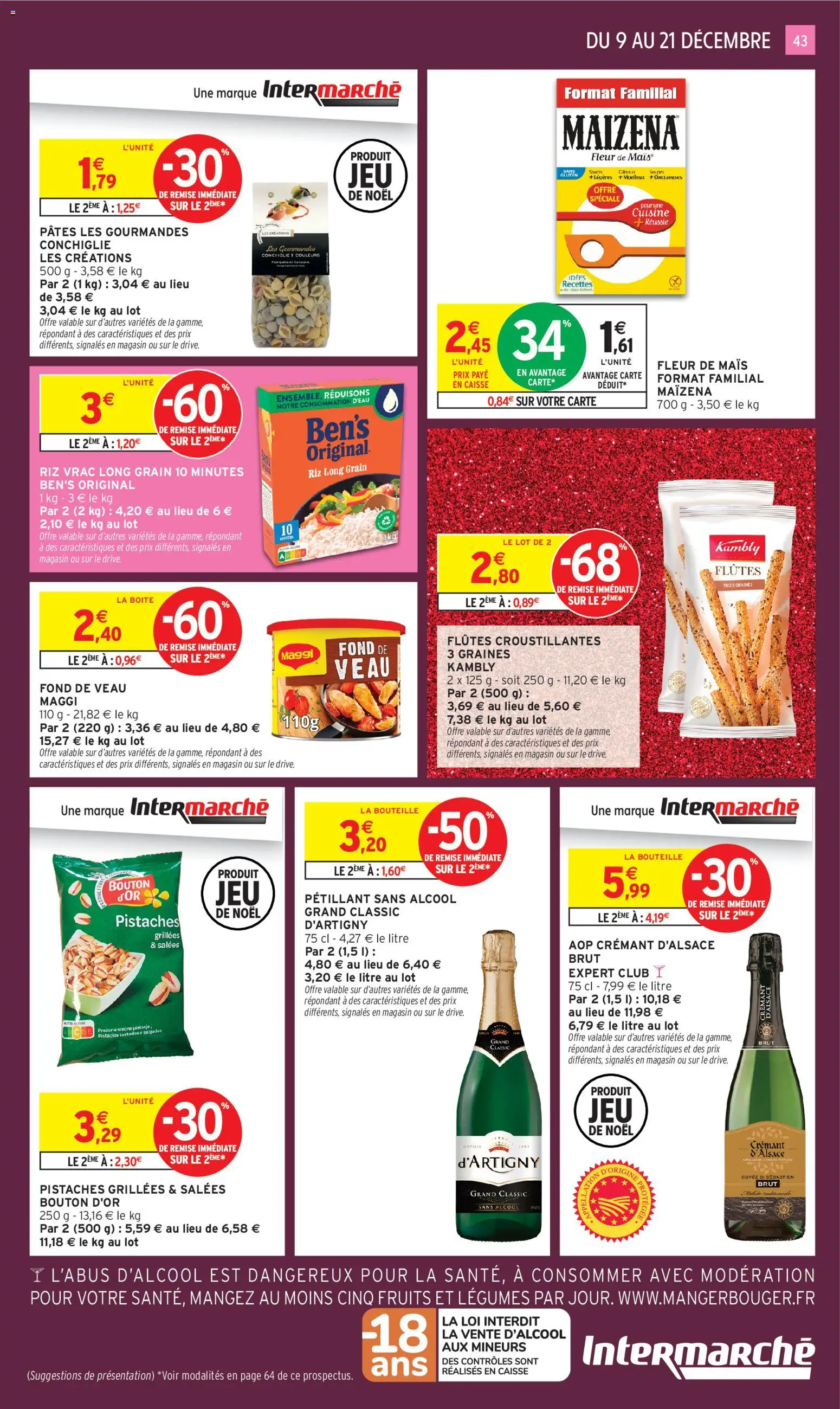 {H1} | Page: 43 | Produits: Alcool, Mais, Pistaches, Riz