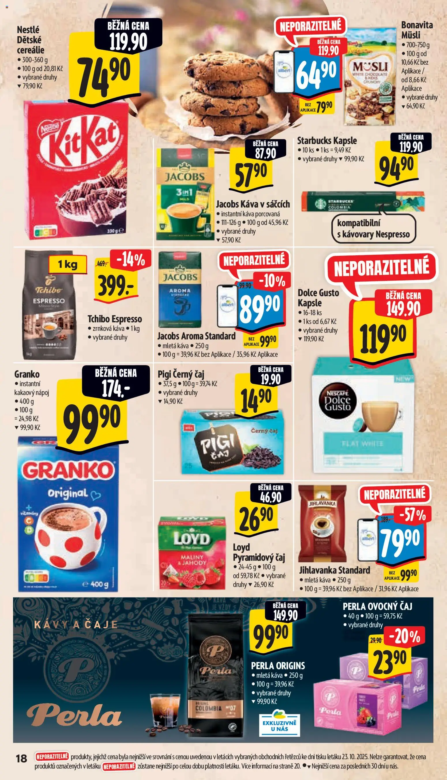 Albert leták - Supermarket od 29.10.2025 | Strana: 27 | Produkty: Jahody, Cereálie, Granko, Perla