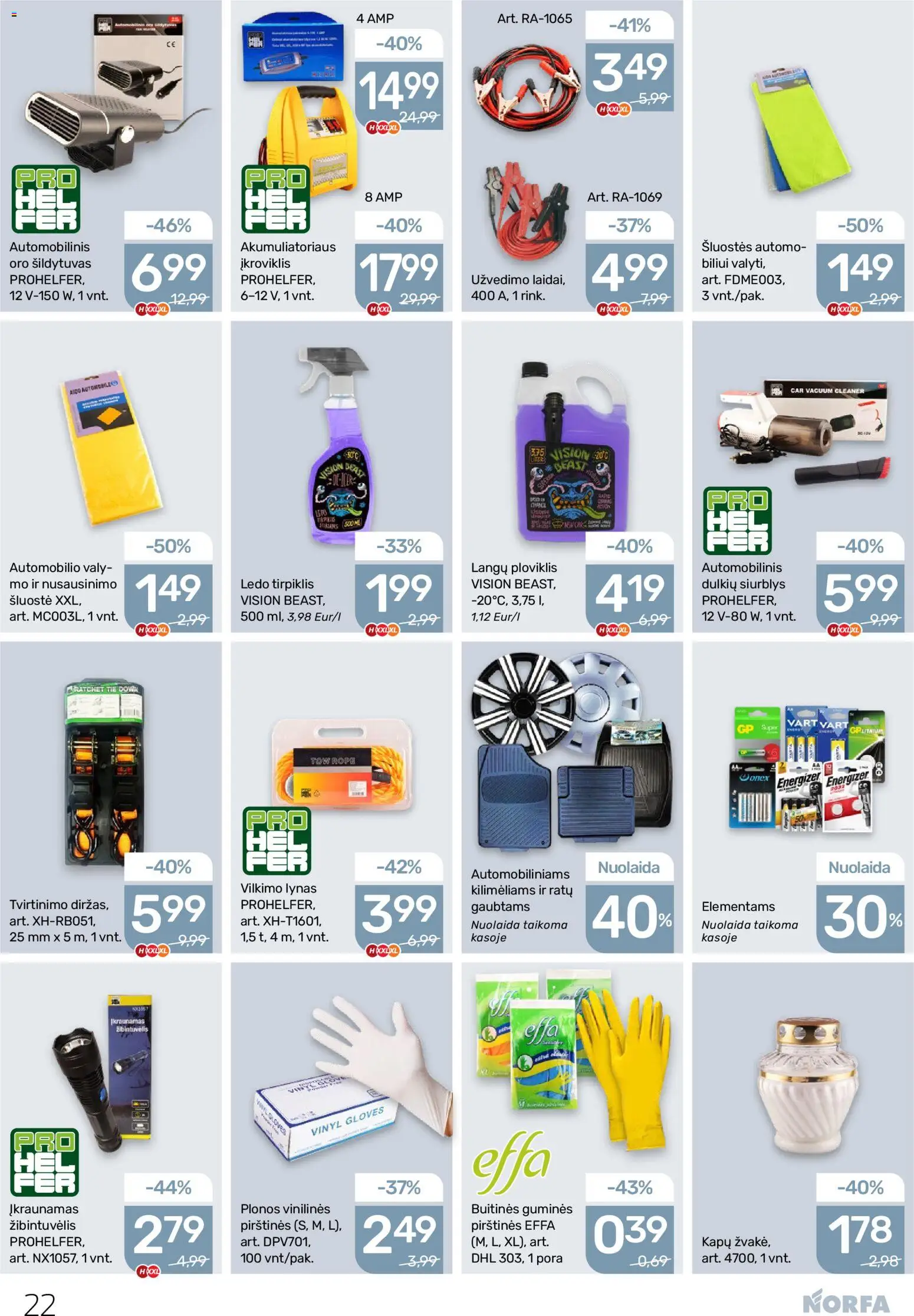 NORFA akcijos nuo 08.01.2026 | Puslapis: 22 | Prekių: Ploviklis, Pirštines