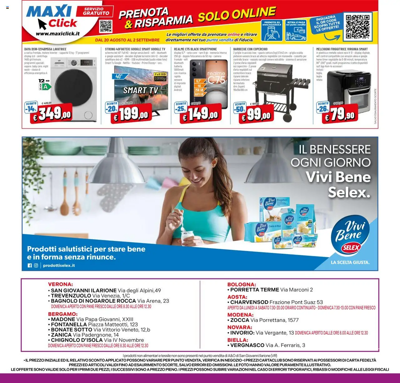 Volantino A&O del 20.08.2025 | Pagina: 16 | Prodotti: Schermo, Teglia, Centrifuga, Satellitare