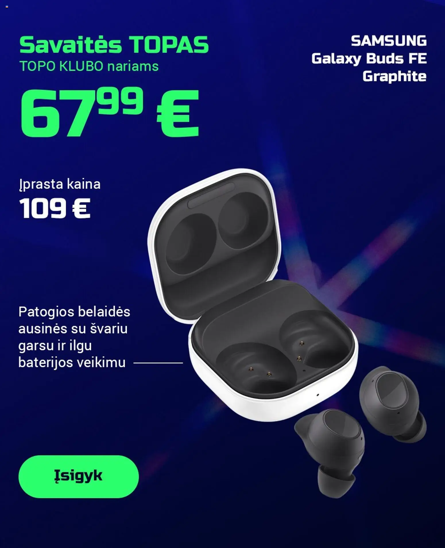 TOPOcentras akcijos nuo 30.12.2025 | Puslapis: 3 | Prekių: Ausinės