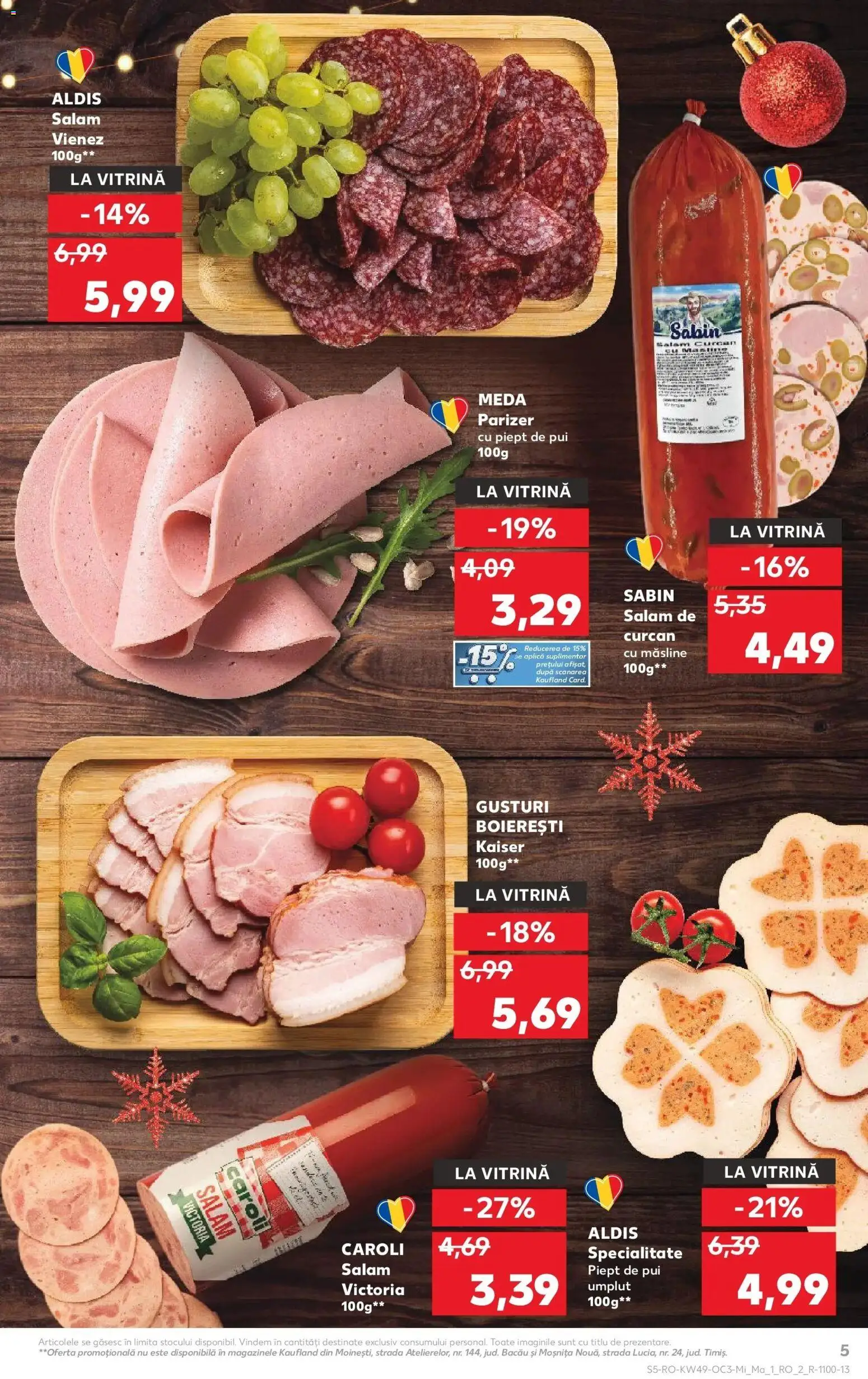 Noul catalog Kaufland – valabil de la 03.12.2025 | Pagină: 5 | Produse: Hacıyatmaz Kedi Oyuncağı, Vitrină, Măsline, Parizer