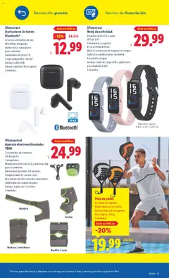 Silvercrest Reloj de actividad, Pantalla táctil LCD a color IPS de 1.47". Pulsómetro y registro de la actividad física. Mide la saturación de oxígeno en sangre. Indica las notificaciones del móvil. Resistente al agua. Incluye cable de carga USB y aplicación para Android o iOS. 3 modelos. │ válido desde el 15.09.2025 | Página: 3