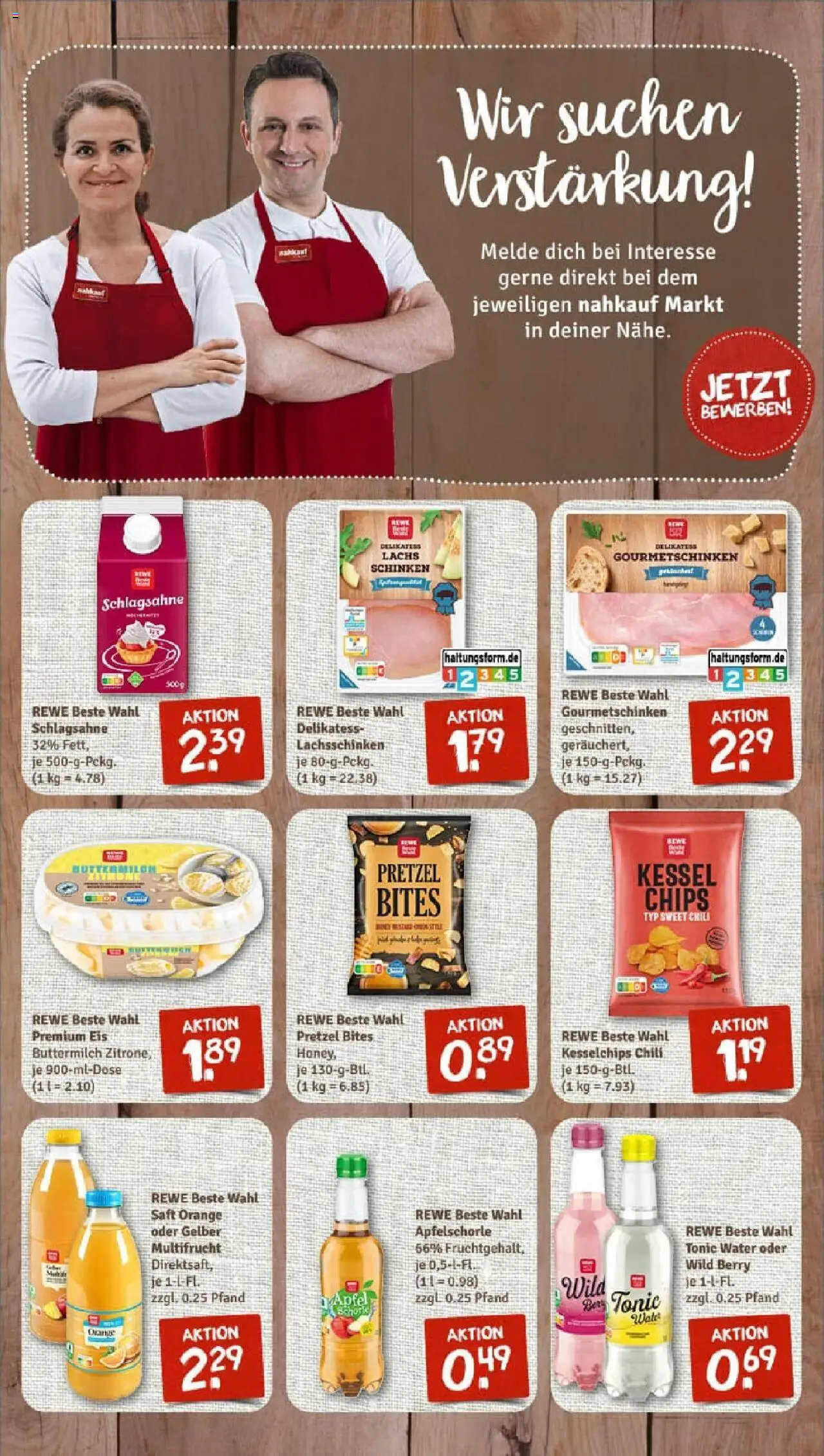 Rewe prospekt Obing	 - gültig ab dem 27.07.2025 | Seite: 11 | Produkte: Buttermilch, Lachs, Chili, Eis