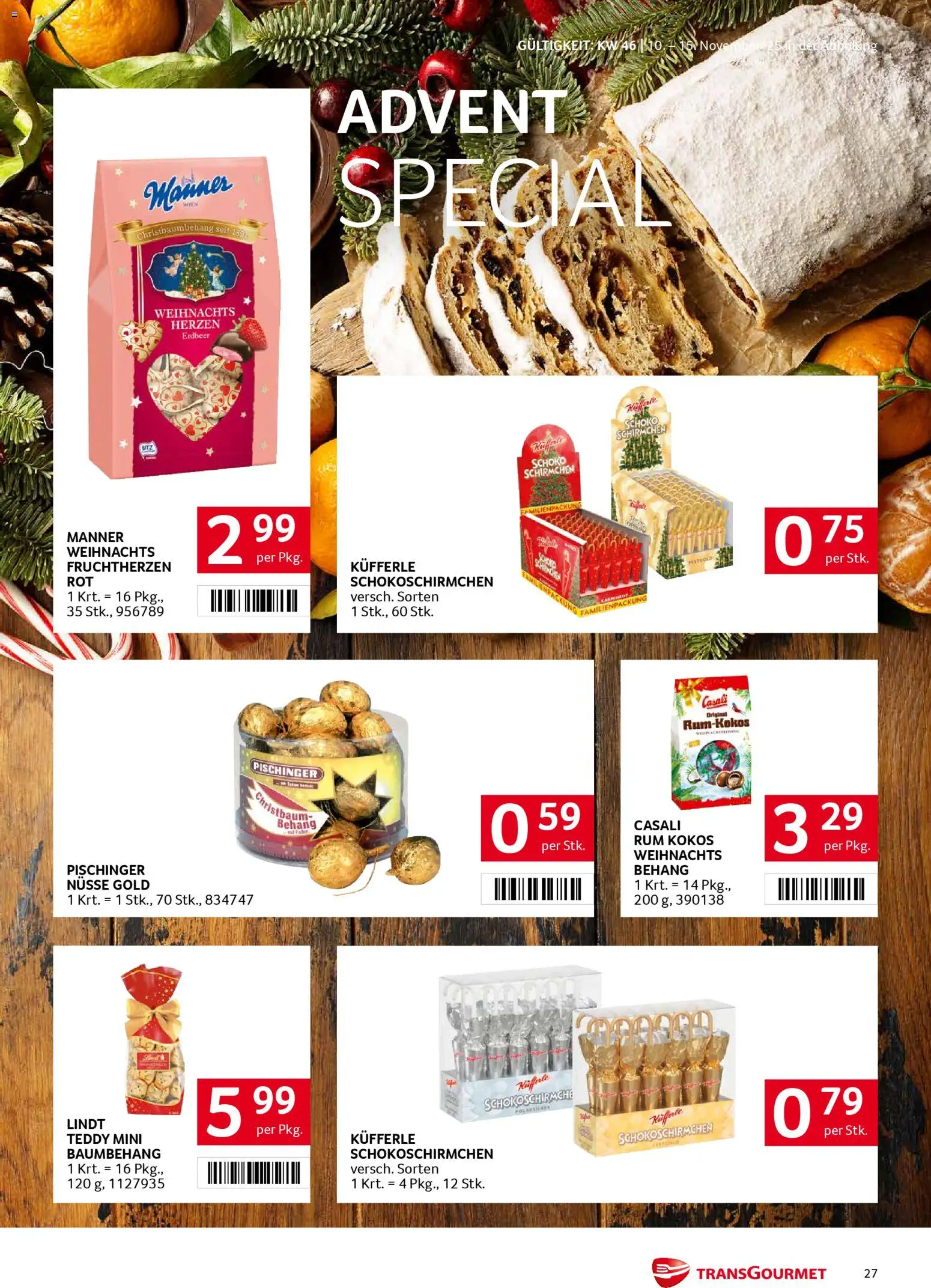 Transgourmet Flugblatt gültig ab 10.11.2025 | Seite: 26 | Produkte: Nüsse