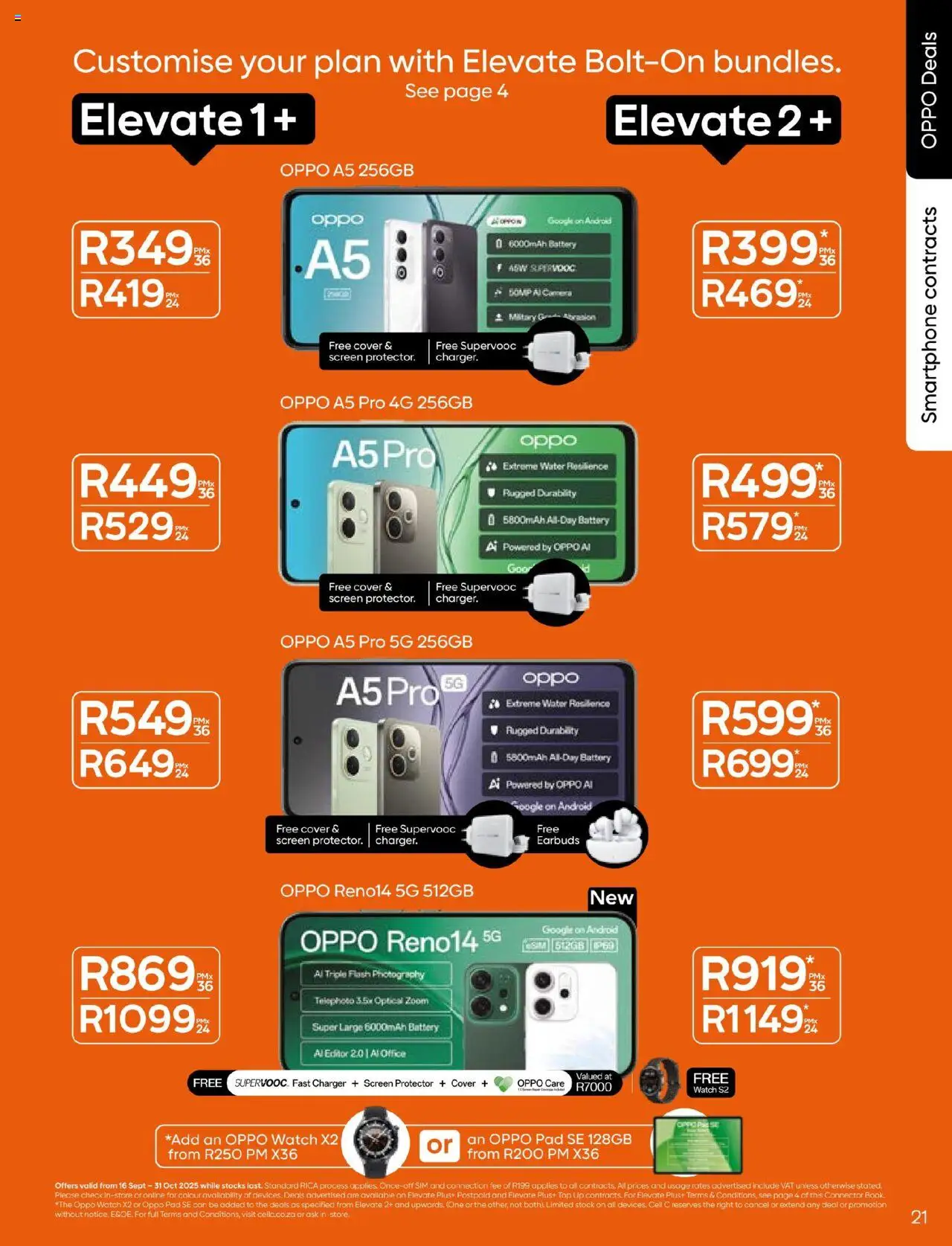 New Cell C catalogue – valid from 16.09.2025 | Page: 21 | Products: Sim, Camera, Stock, Water
