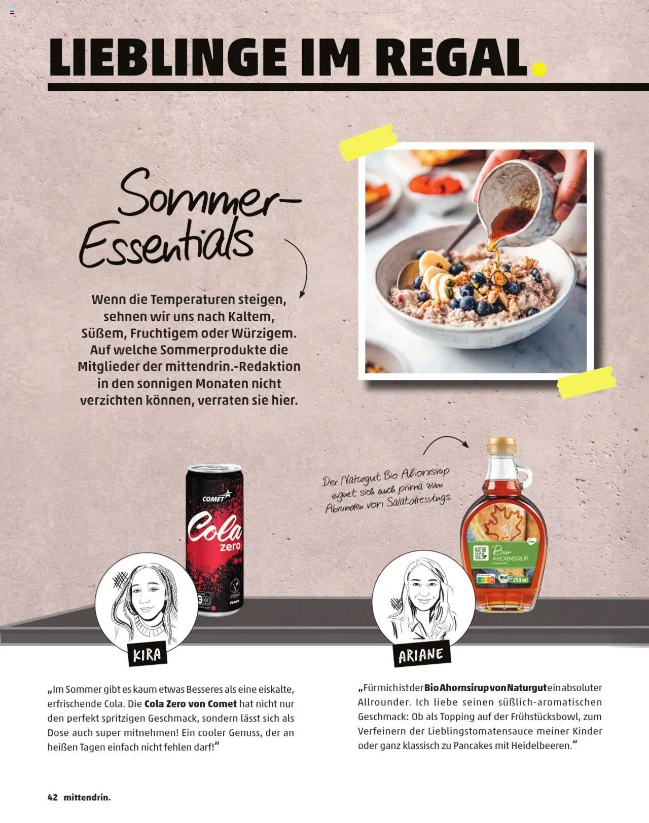 Penny  Kundenmagazin Sommer - gültig ab dem 13.06.2025 | Seite: 42 | Produkte: Cola, Regal