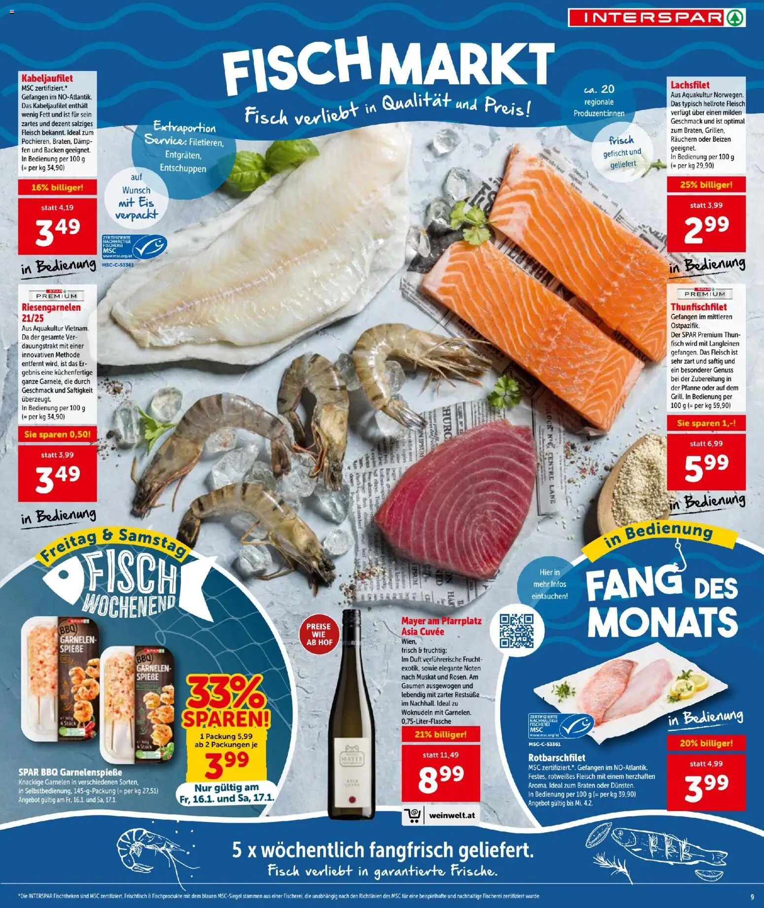 Interspar Flugblatt gültig ab 15.01.2026 | Seite: 9 | Produkte: Eis, Duft, Fisch