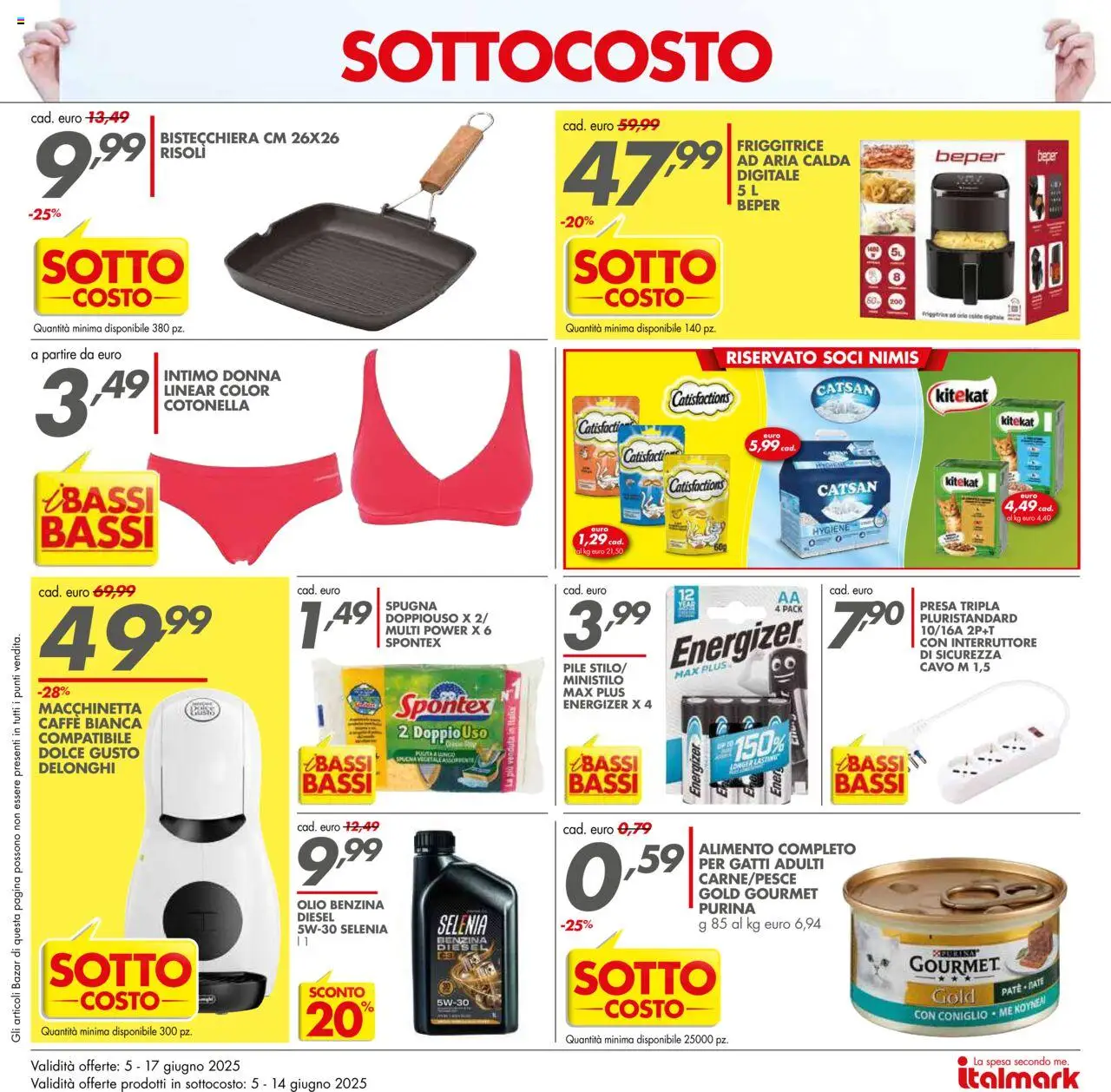 Volantino Italmark del 05.06.2025 | Pagina: 9 | Prodotti: Pile, Olio, Friggitrice, Presa