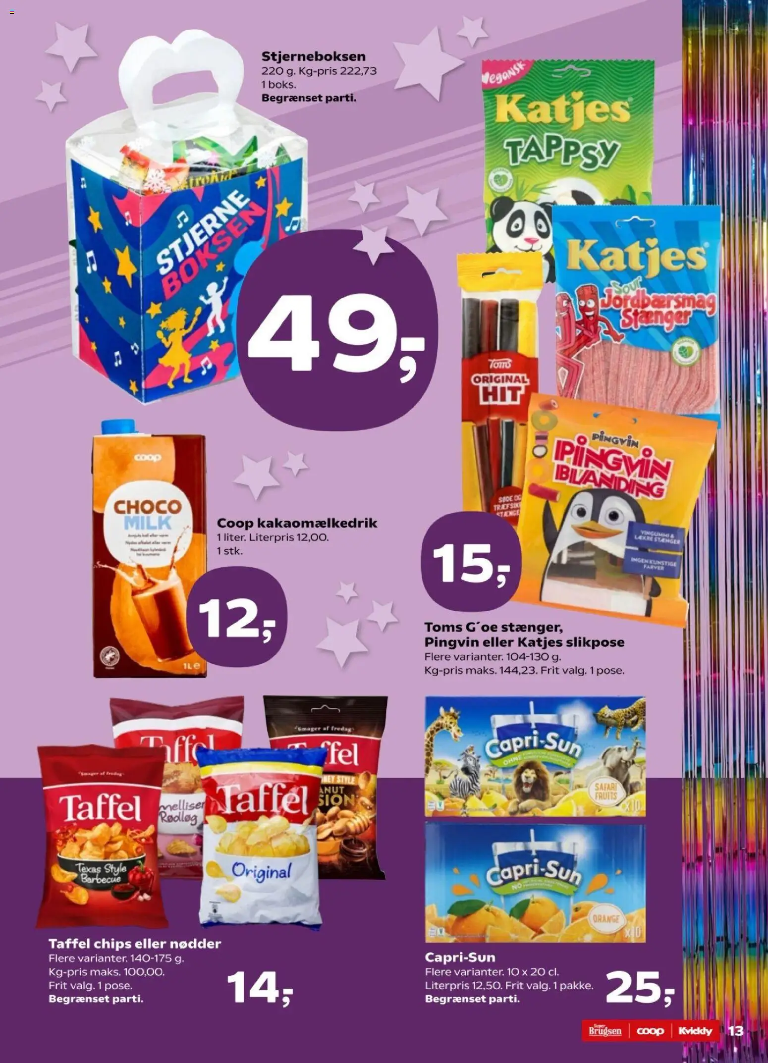 Super Brugsen tilbudsavis – gyldig fra 20.02.2026 | Side: 15 | Produkter: Chips, Nødder, Rødløg, Vingummi