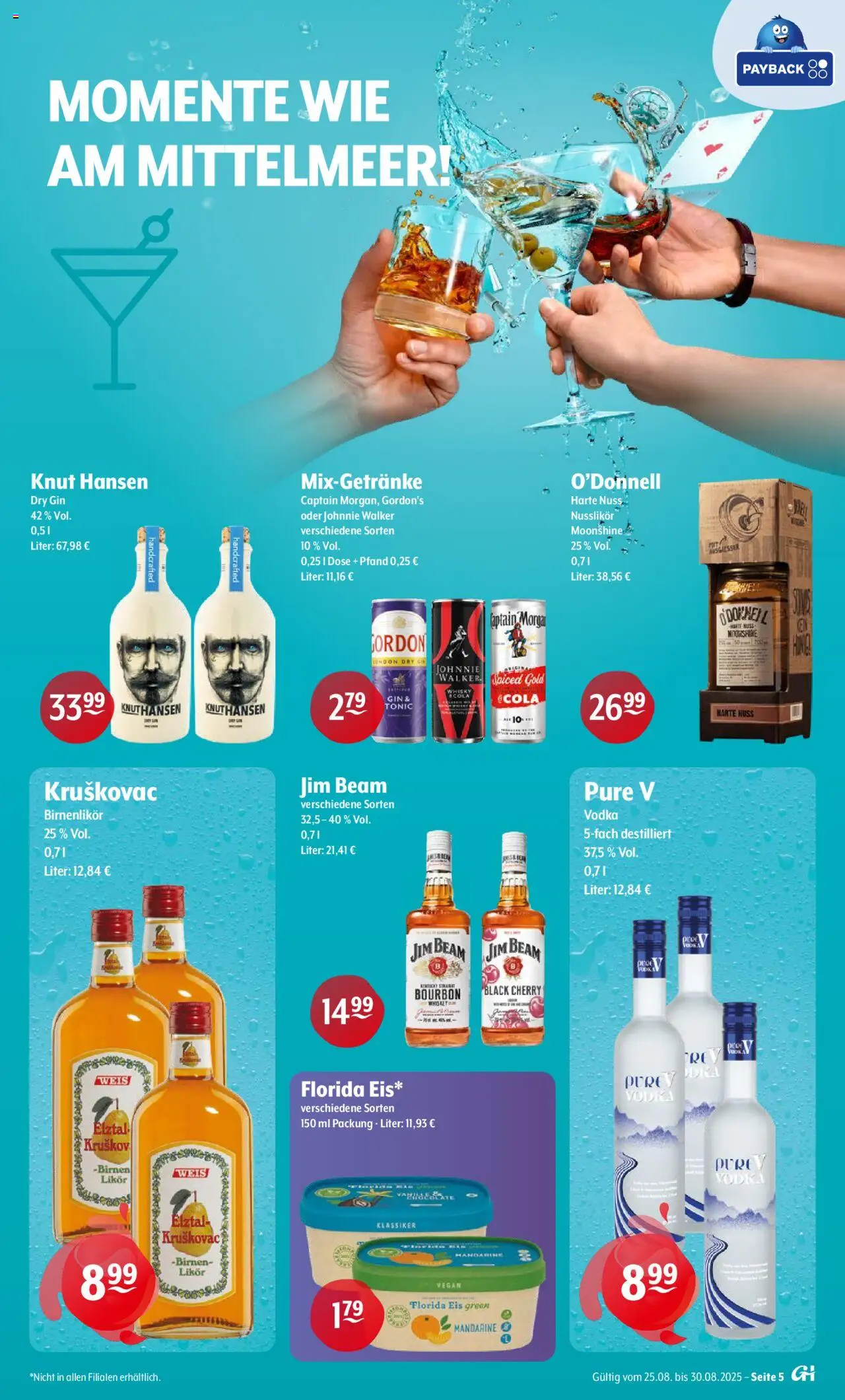 Getränke Hoffmann Prospekt 	 - gültig ab dem 25.08.2025 | Seite: 5 | Produkte: Likör, Captain morgan, Vodka, Bourbon